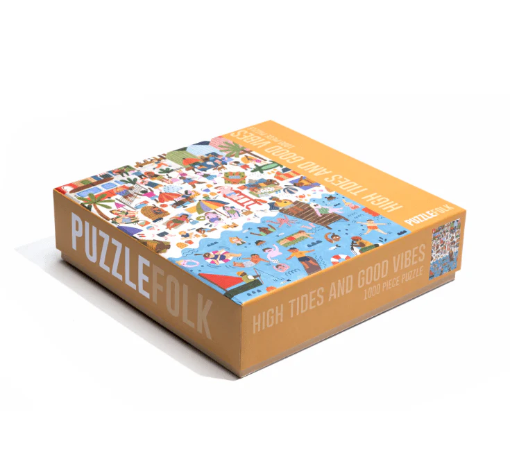 High Tides and Good Vibes 1000 Piece Beach Puzzle by Puzzlefolk - Image 2