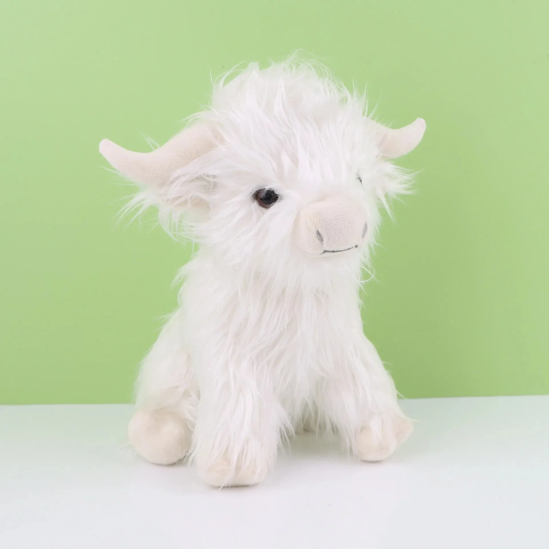 Highland Cow Plush Toy - Adorable Realistic Stuffed Animal with Long Fluffy Hair, Soft Cuddly Gift for Kids, Children & Collecto - Image 8