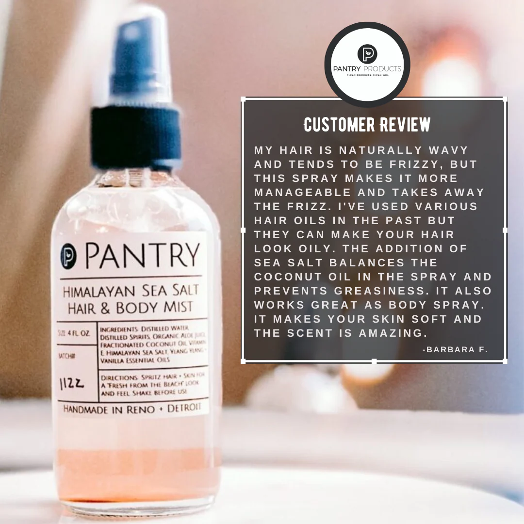 Himalayan Sea Salt Hair + Body Mist | Beach Waves Hair Spray - Image 2