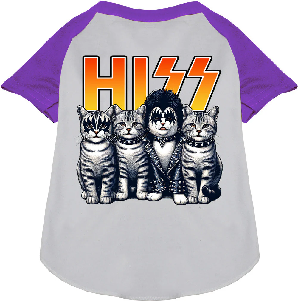 Hiss Kitties Pet Raglan Shirt - Image 6