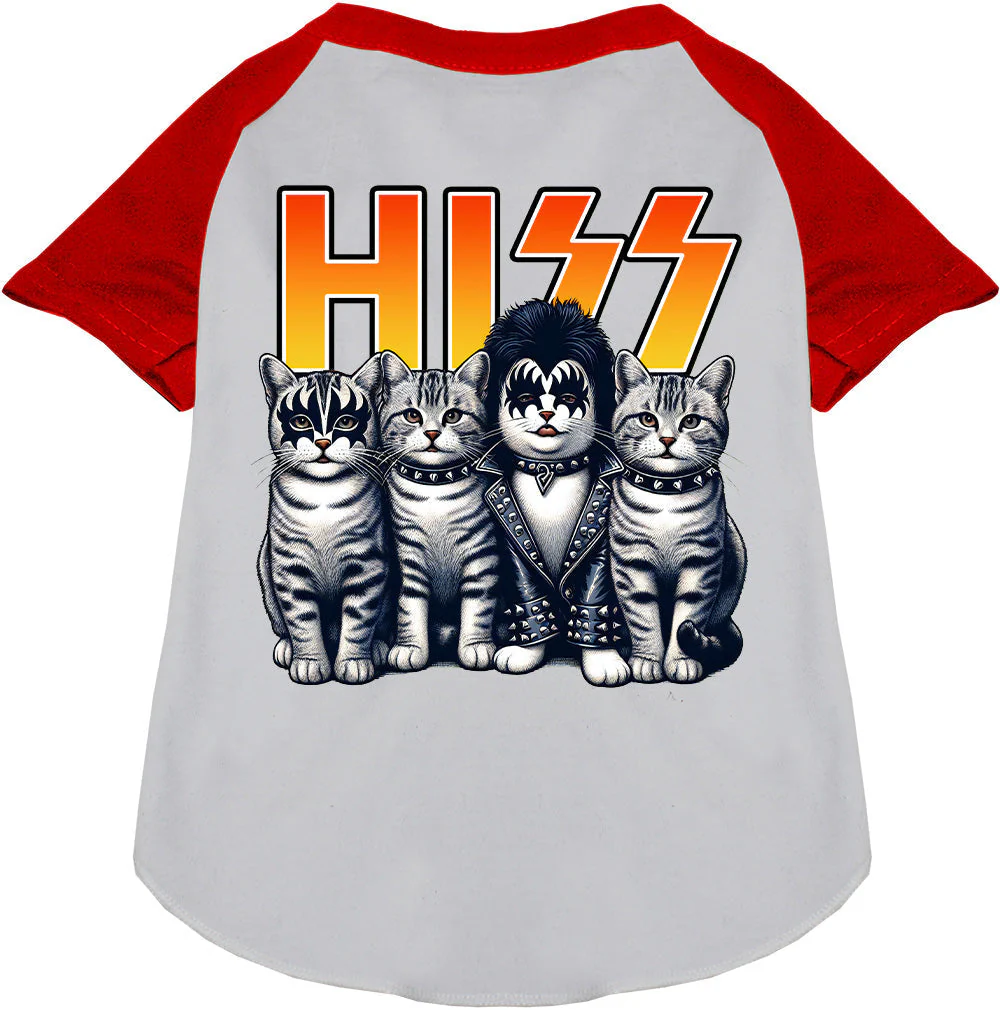 Hiss Kitties Pet Raglan Shirt - Image 7