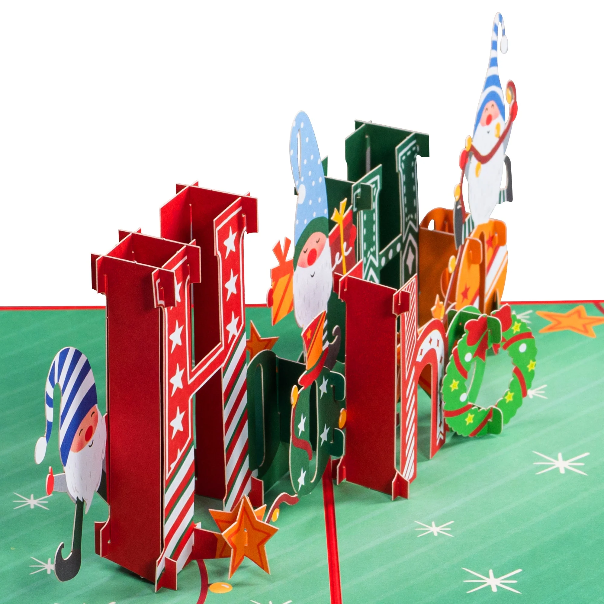Ho Ho Ho Christmas Popup Card - Image 4