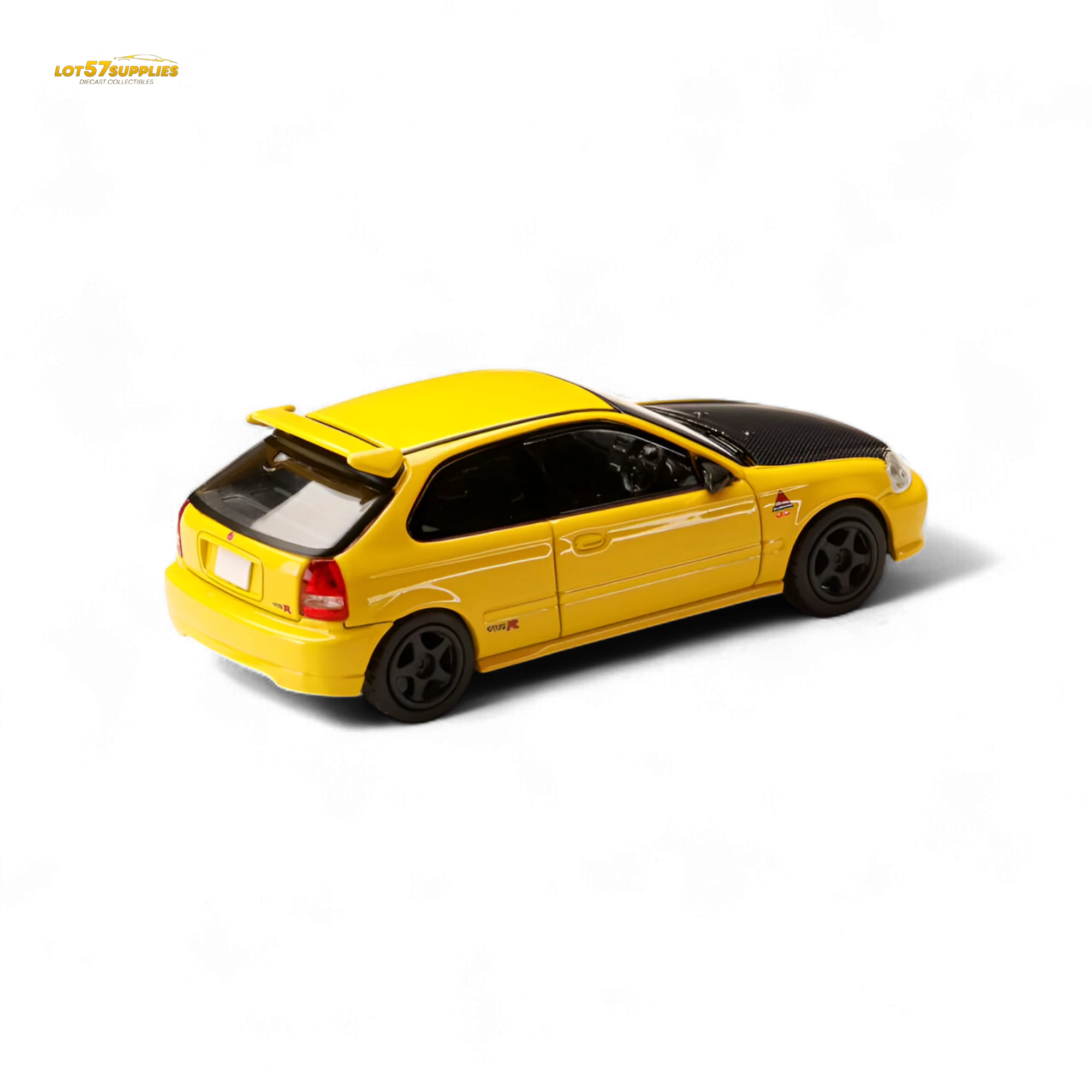 Hobby Japan Honda Civic EK9 Yellow 1:64 - Image 2
