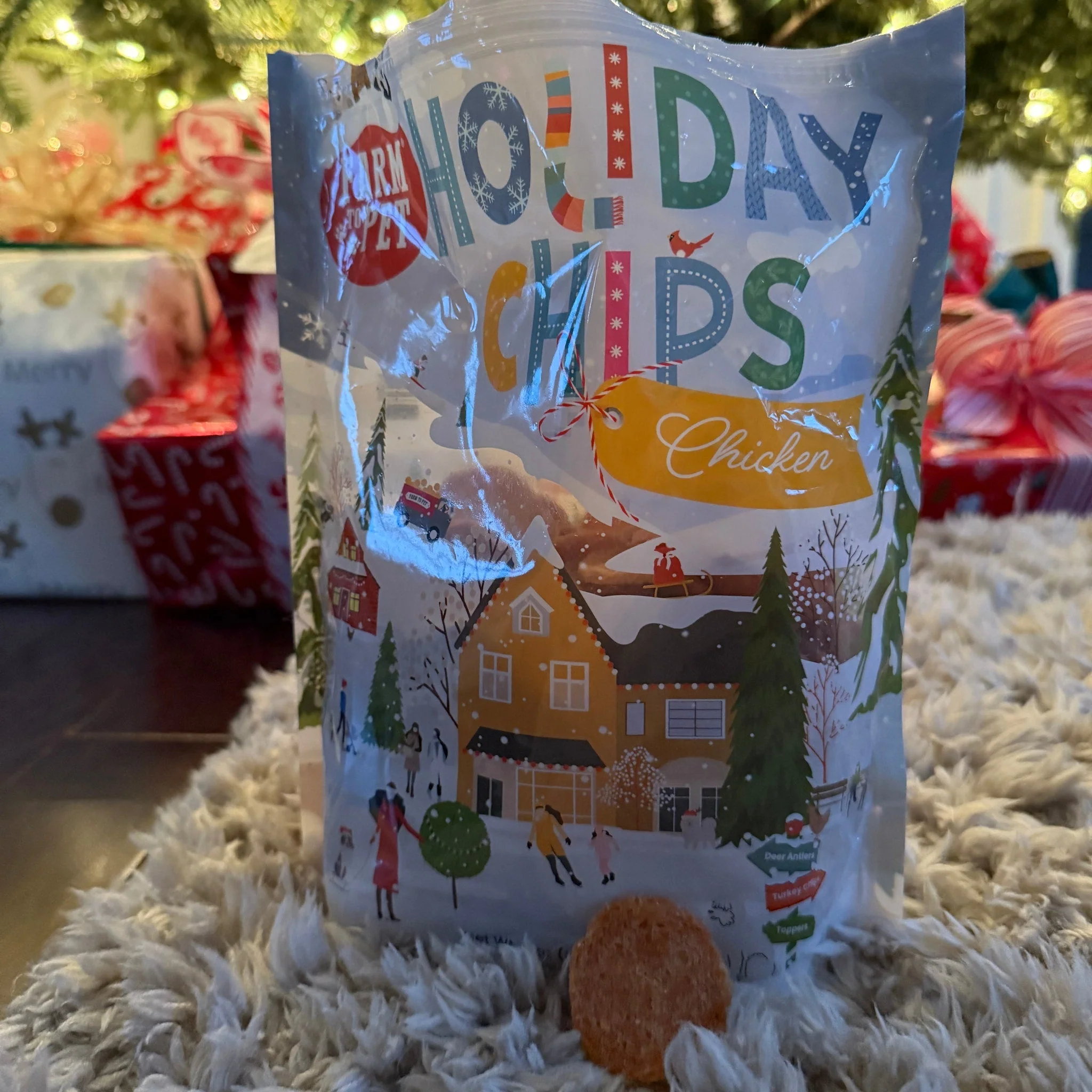 Holiday Chips Dog Treats - Chicken & Turkey 12oz - Image 10