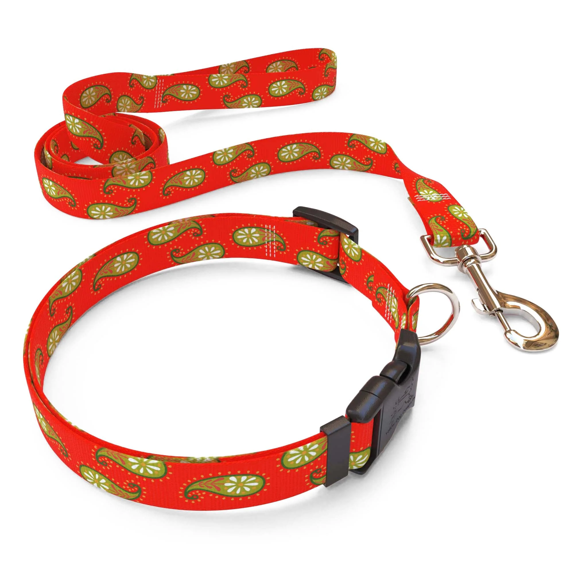 Holiday Paisley Dog Collar - Image 4