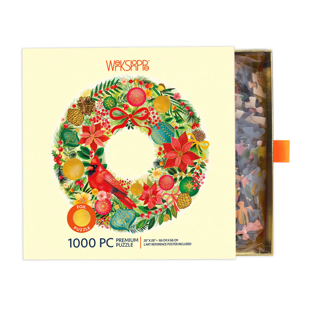 Holiday Wreath 1000 Piece Puzzle - Image 5