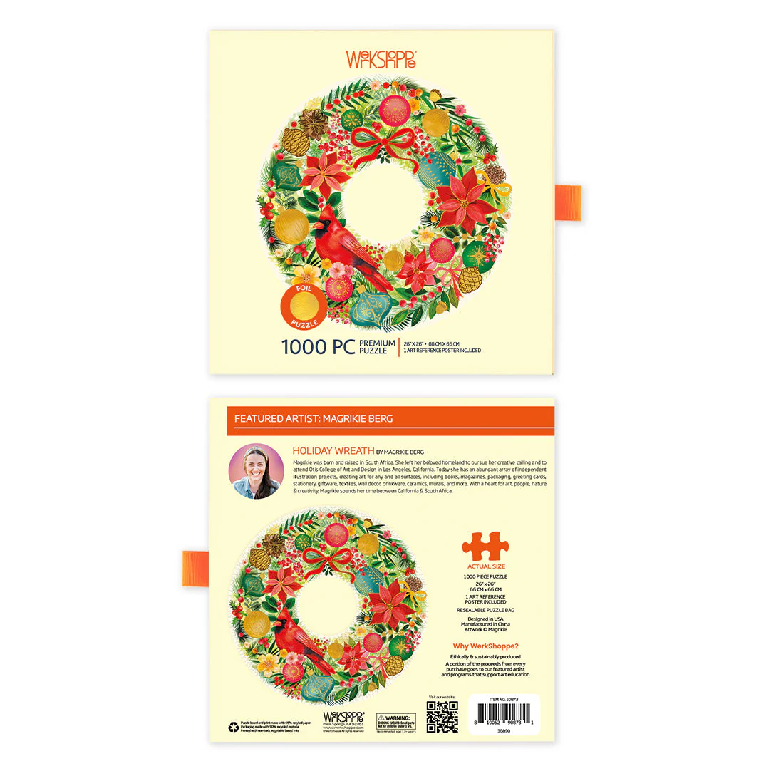 Holiday Wreath 1000 Piece Puzzle - Image 6
