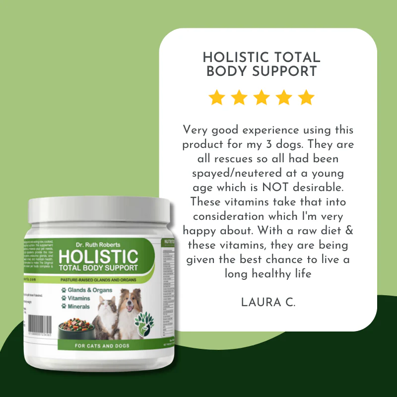 Holistic Total Body Support – Multivitamin & Glandular Support for Dogs and Cats - Image 16