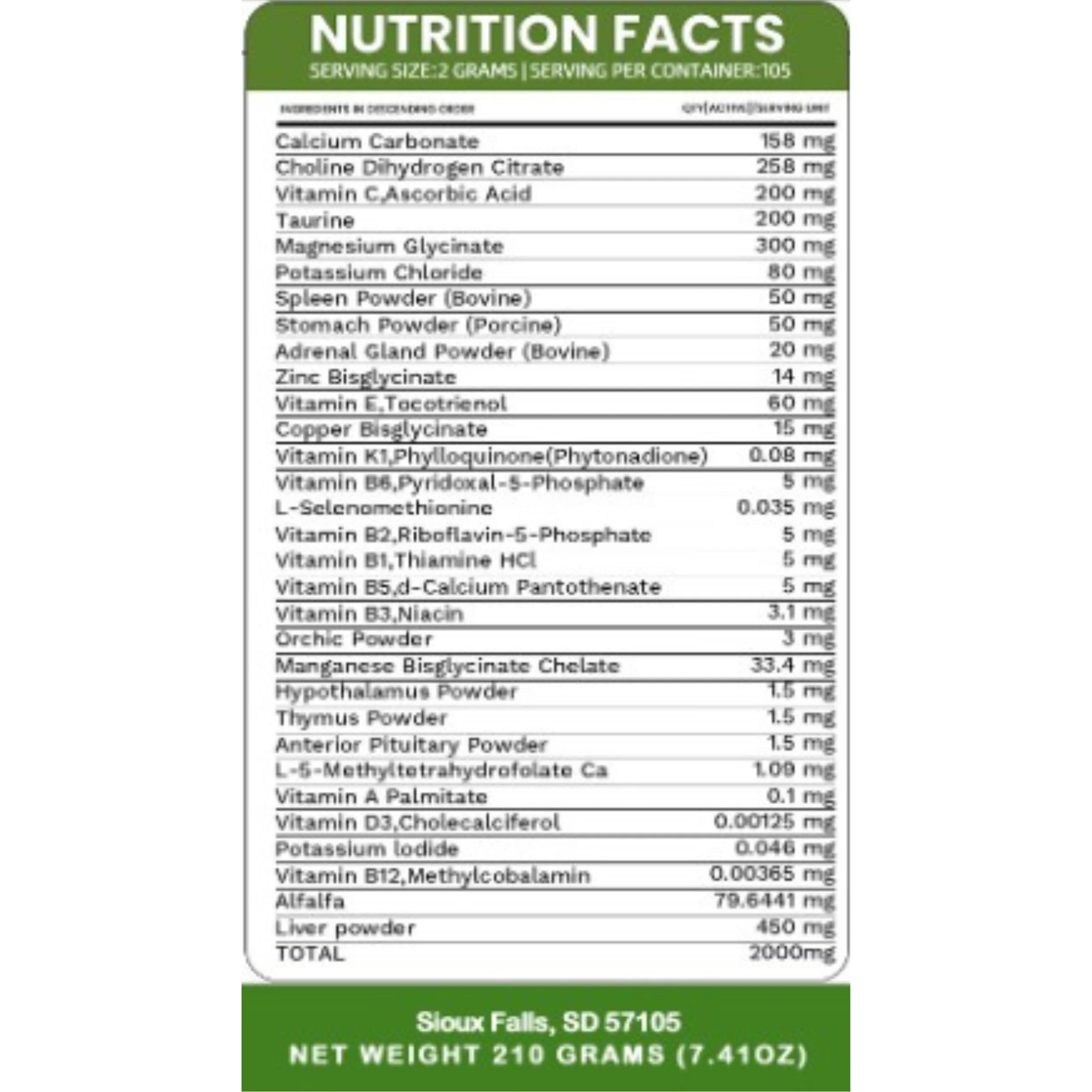 Holistic Total Body Support – Multivitamin & Glandular Support for Dogs and Cats - Image 4