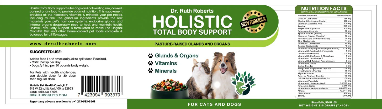 Holistic Total Body Support – Multivitamin & Glandular Support for Dogs and Cats - Image 5
