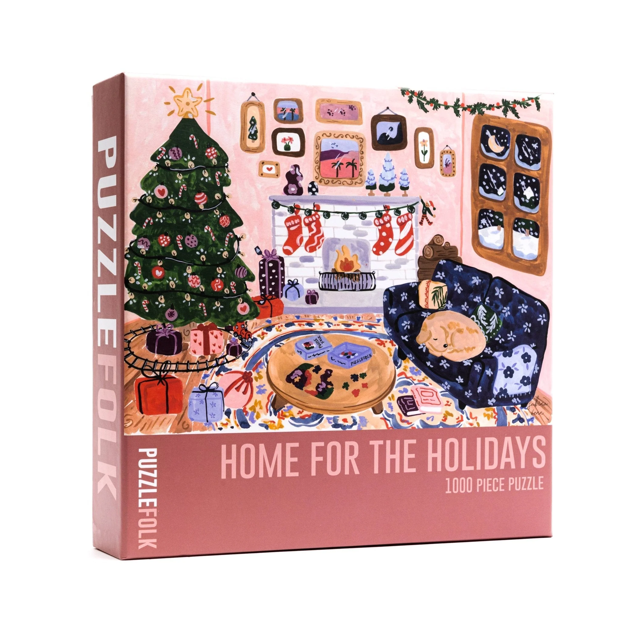 Home for the Holidays 1000 Piece Jigsaw Puzzle by Puzzlefolk - Image 4