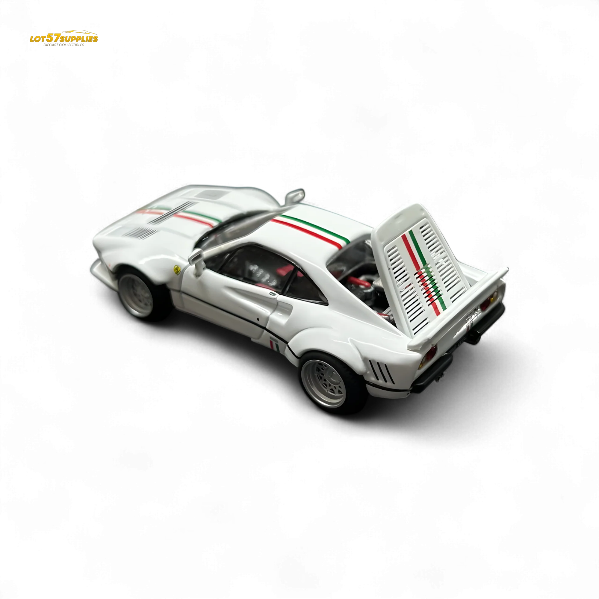 Hone Model 64 288GTO Wide-Body Latte Art White 1:64 - Image 2