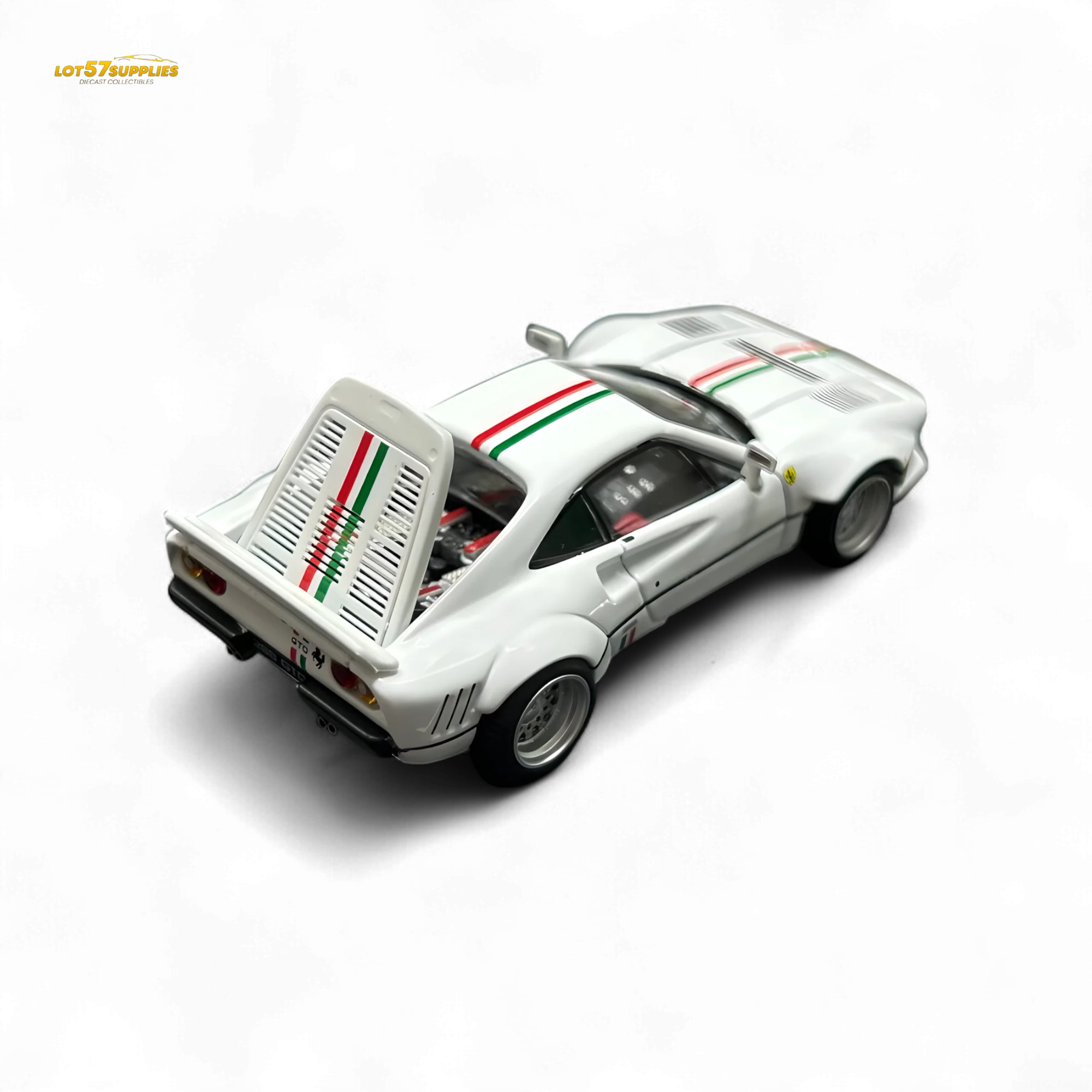 Hone Model 64 288GTO Wide-Body Latte Art White 1:64 - Image 3