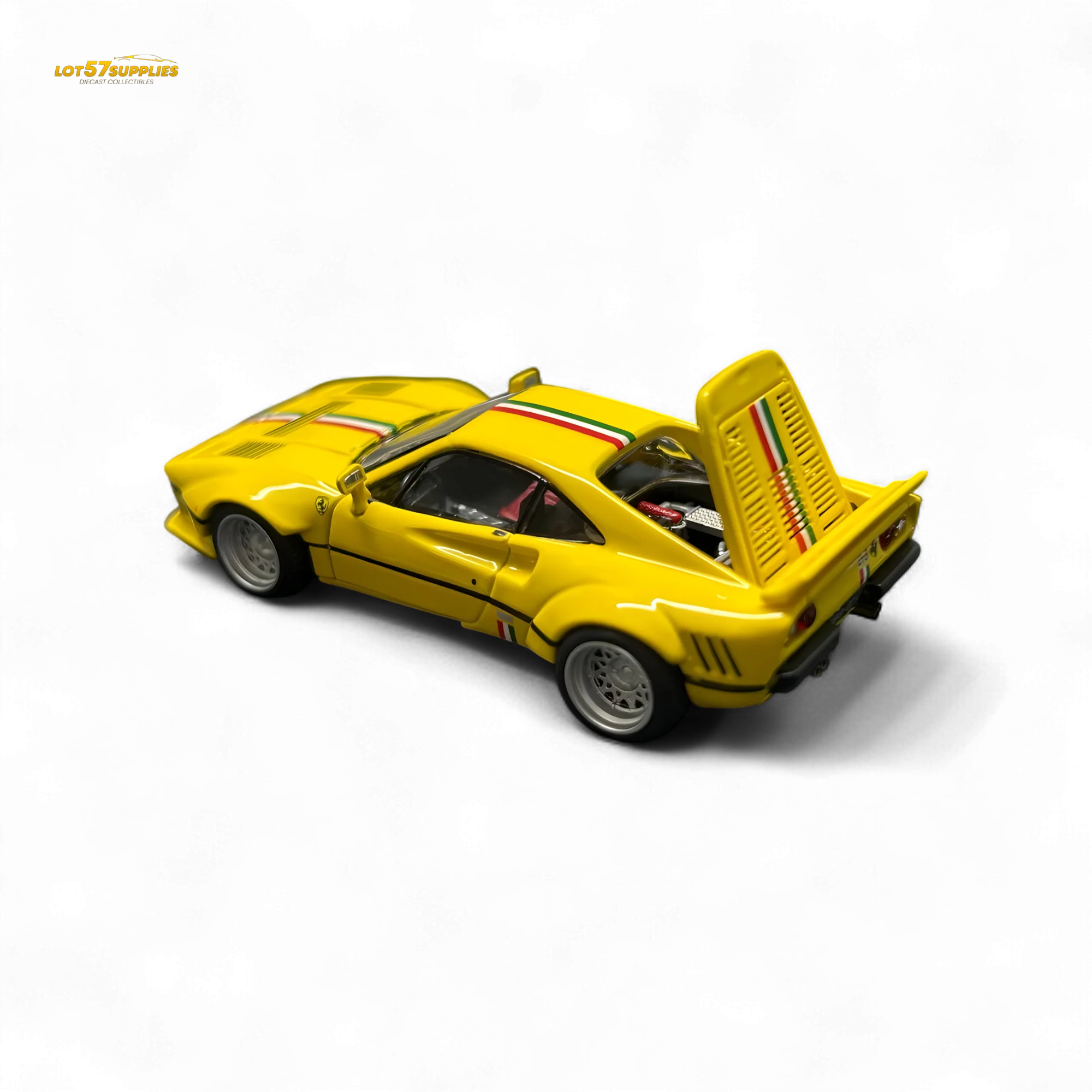 Hone Model 64 288GTO Wide-Body Latte Art Yellow 1:64 - Image 2