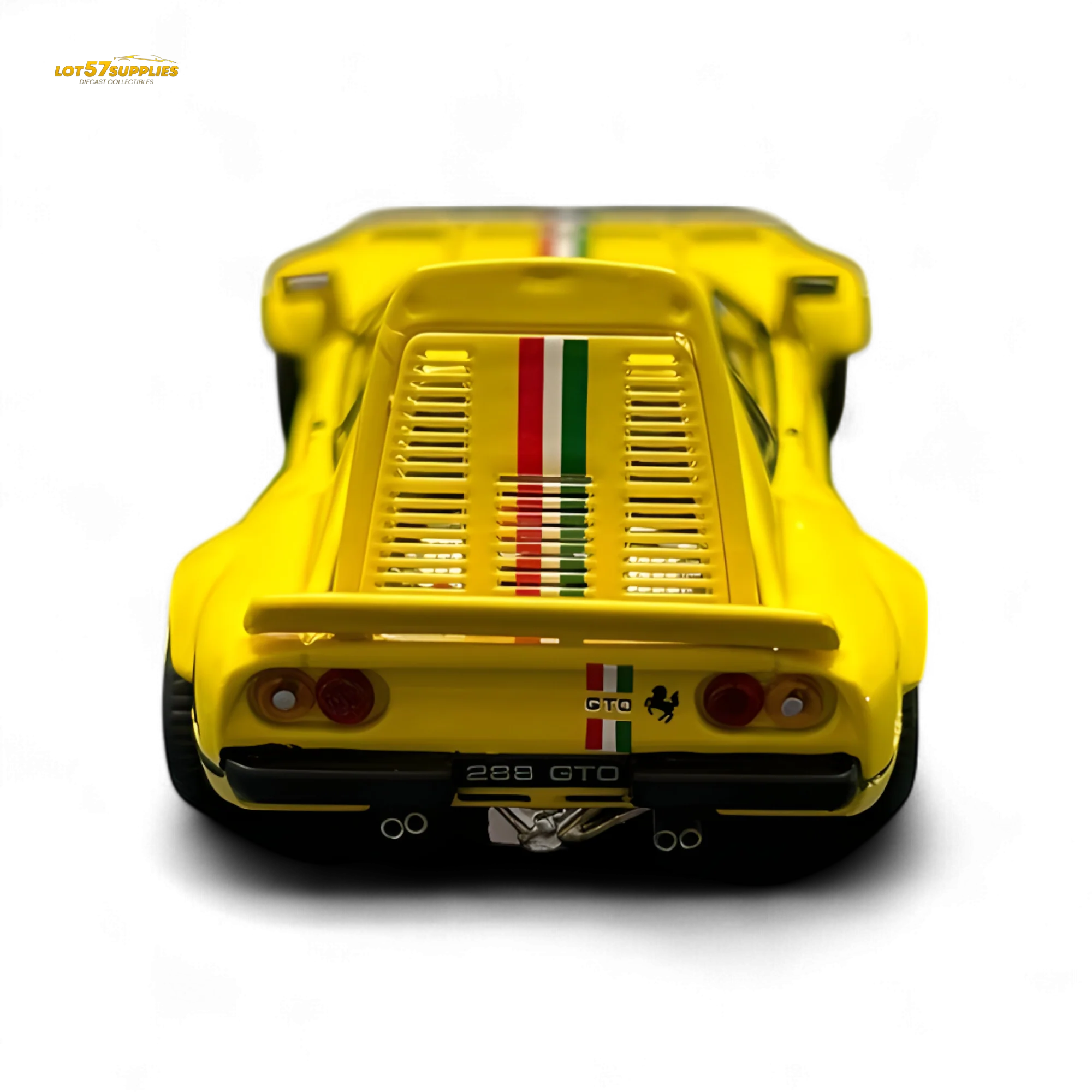 Hone Model 64 288GTO Wide-Body Latte Art Yellow 1:64 - Image 5