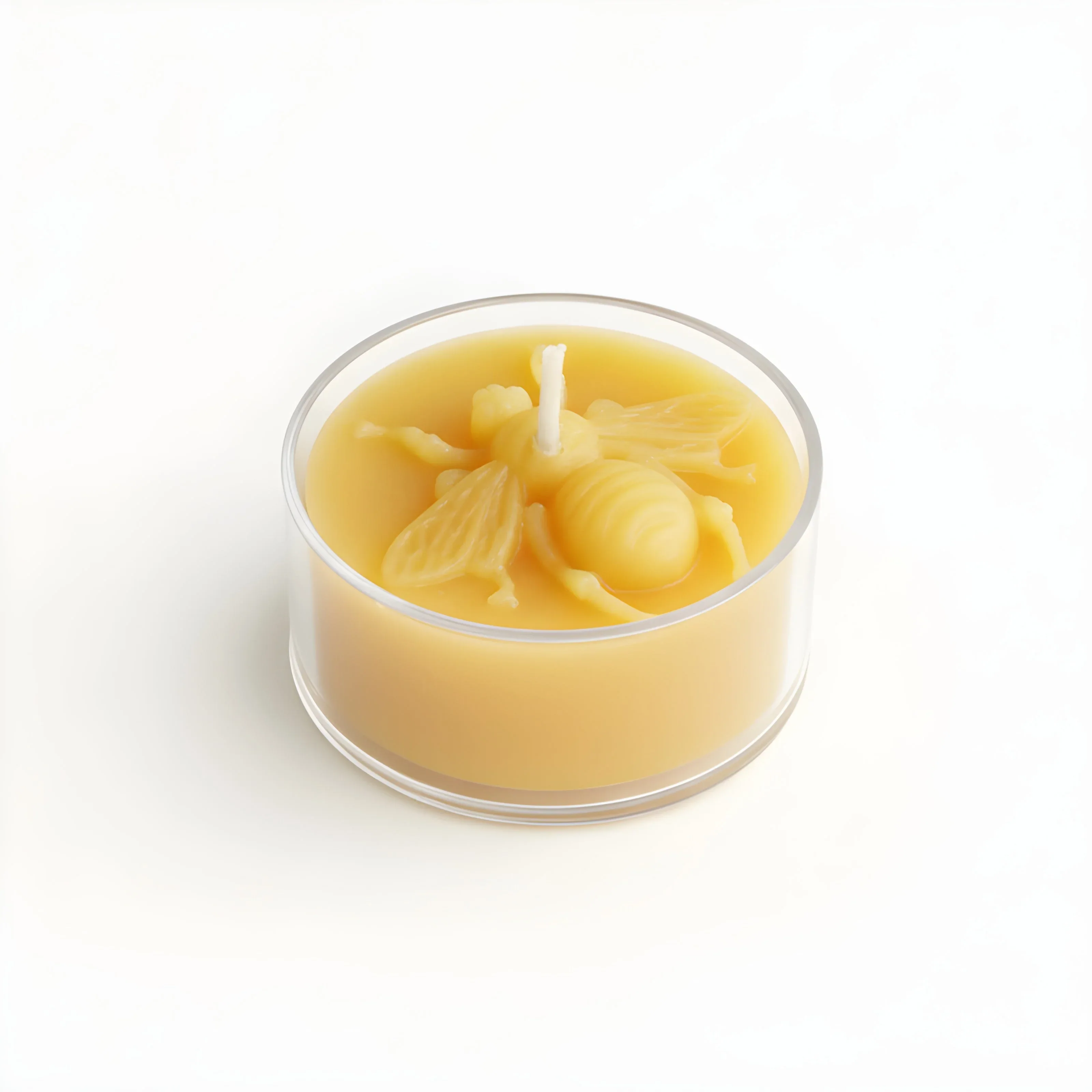 Honey Bee Tealight Beeswax Candles - Image 3