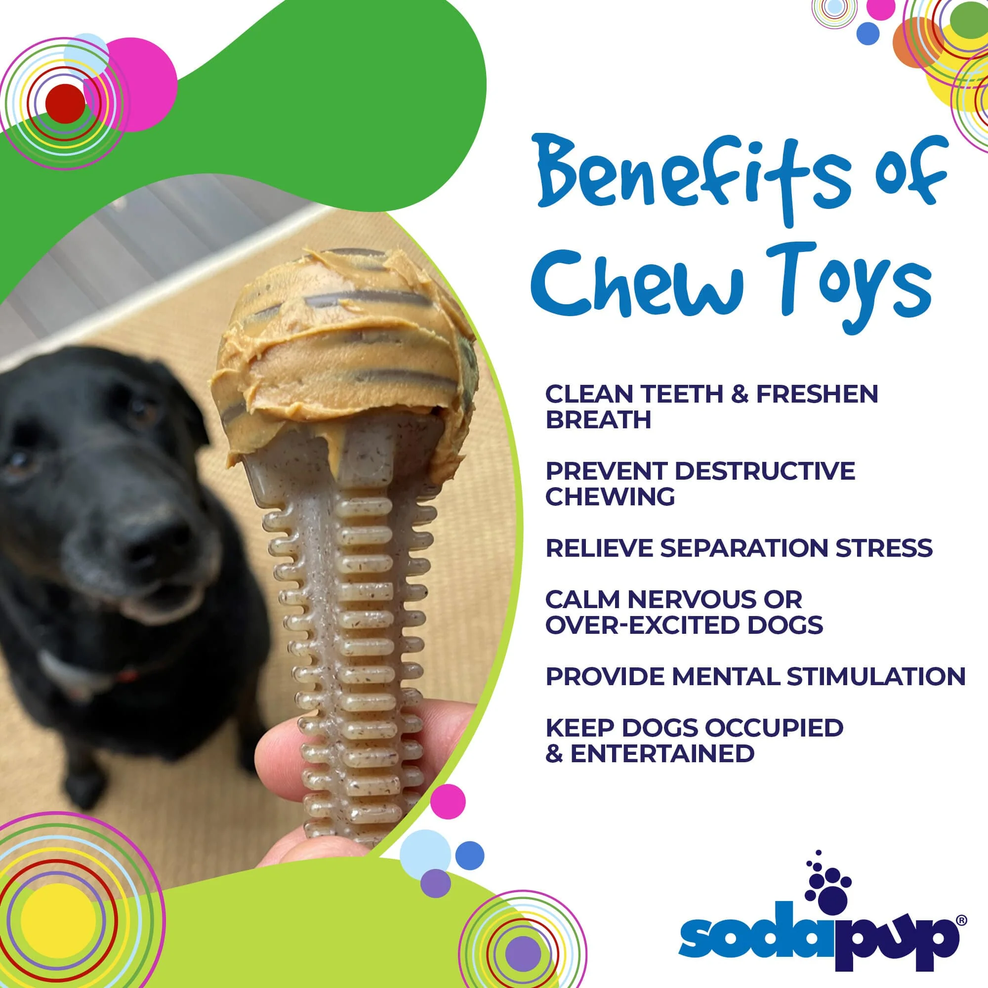 Honey Bone Dental Tower Nylon Chew Toy for Aggressive Chewers | USA Made - Image 3