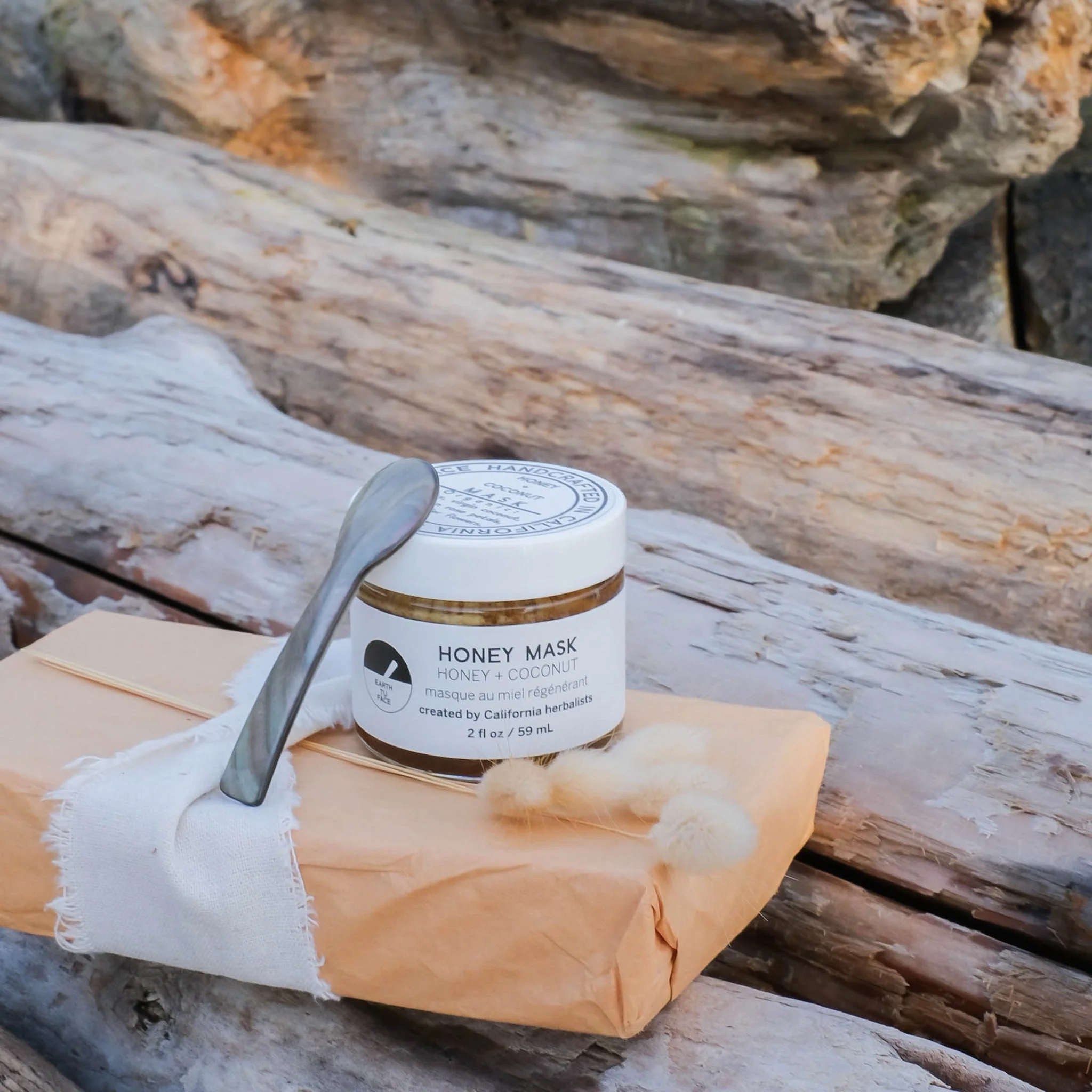 Honey Mask + Mother of Pearl Spoon - Image 2