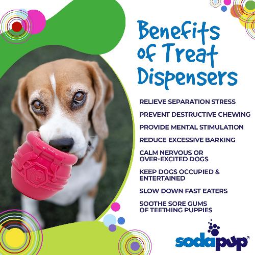 Honey Pot Dog eCup Treat Dispenser | Durable PUP-X Rubber Enrichment Toy | USA Made - Image 6