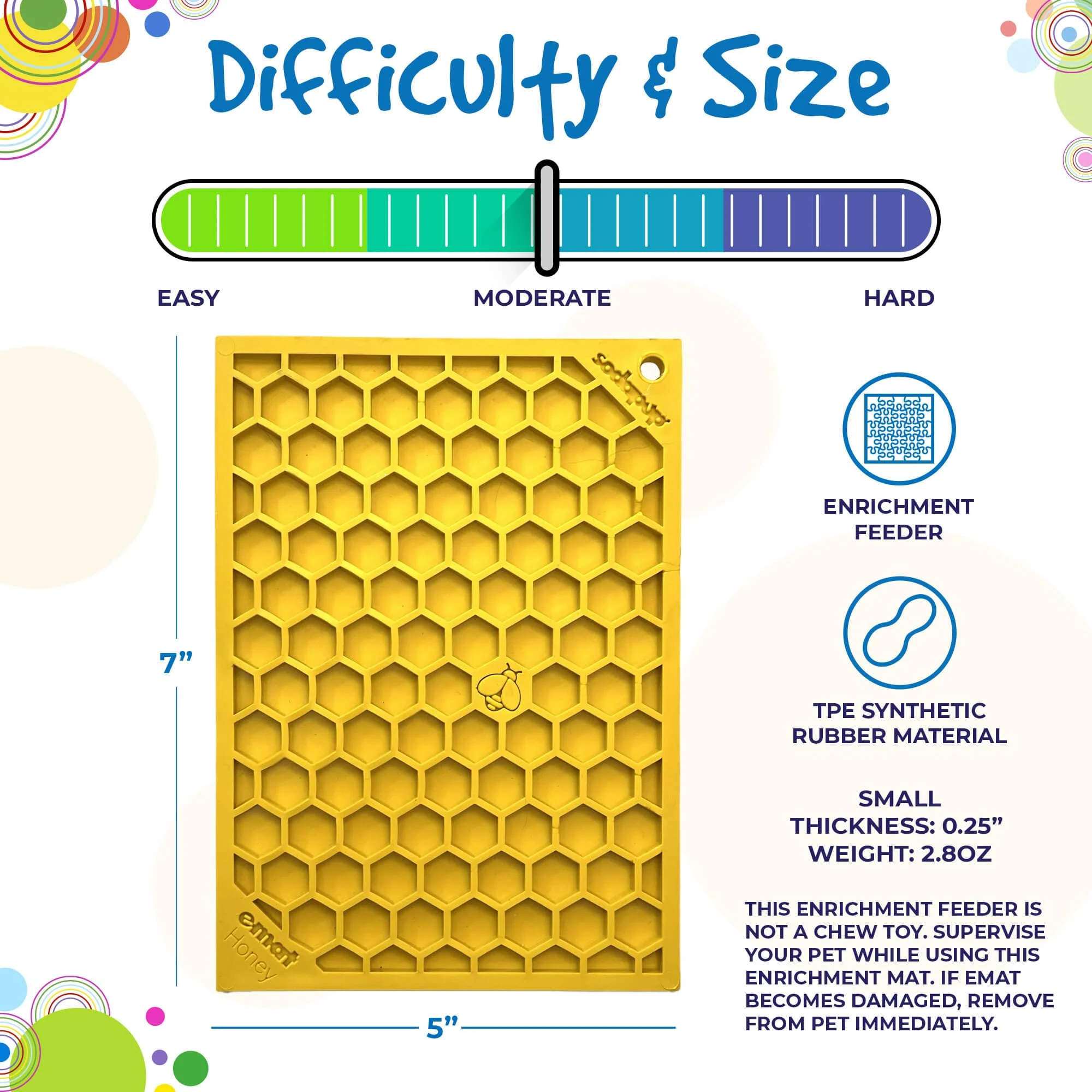 Honeycomb eMat - Enrichment Lick Mat for Dogs and Cats | eMat Enrichment Toy for Anxiety Relief | SodaPup - Image 6