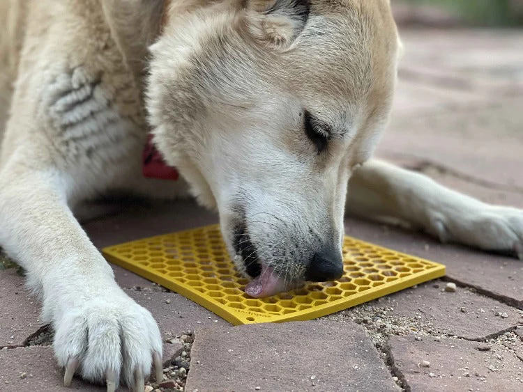Honeycomb eMat - Enrichment Lick Mat for Dogs and Cats | eMat Enrichment Toy for Anxiety Relief | SodaPup - Image 9