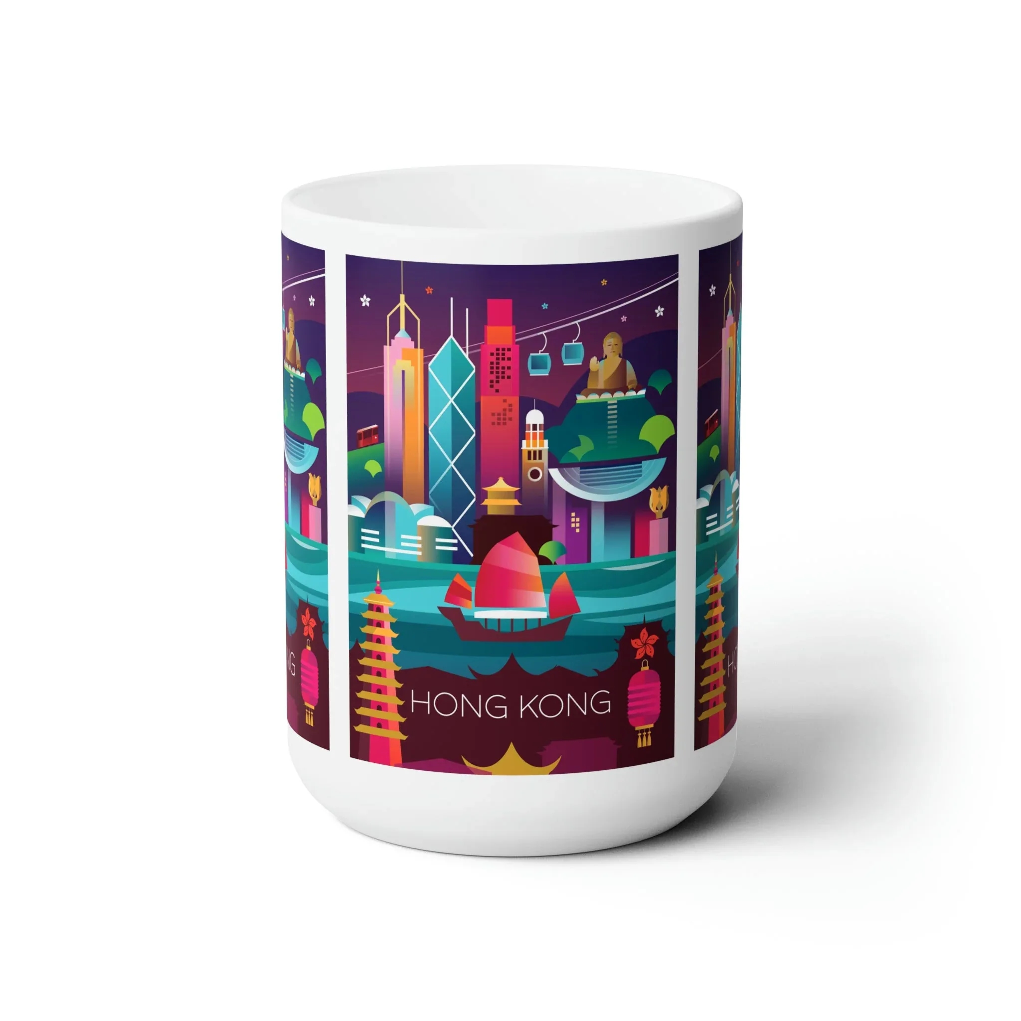 Hong Kong Ceramic Mug 11oz or 15oz - Image 2
