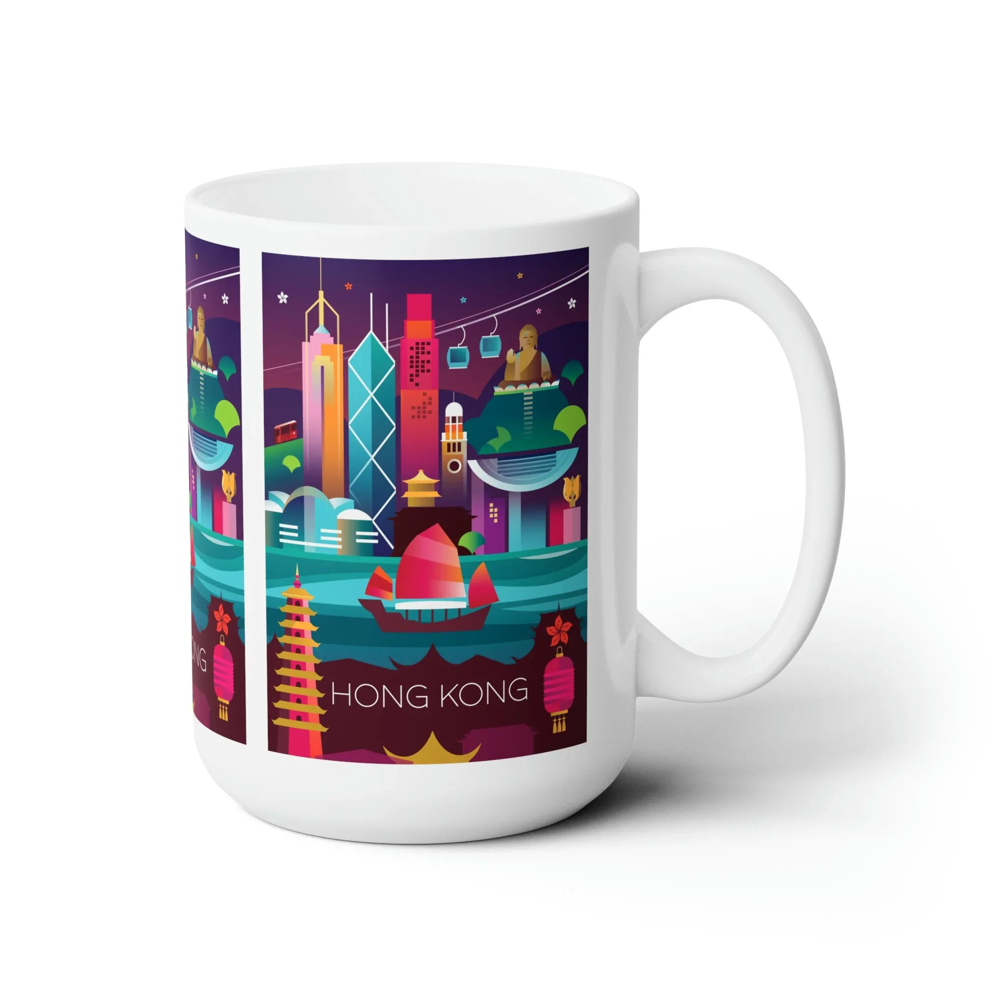 Hong Kong Ceramic Mug 11oz or 15oz - Image 3