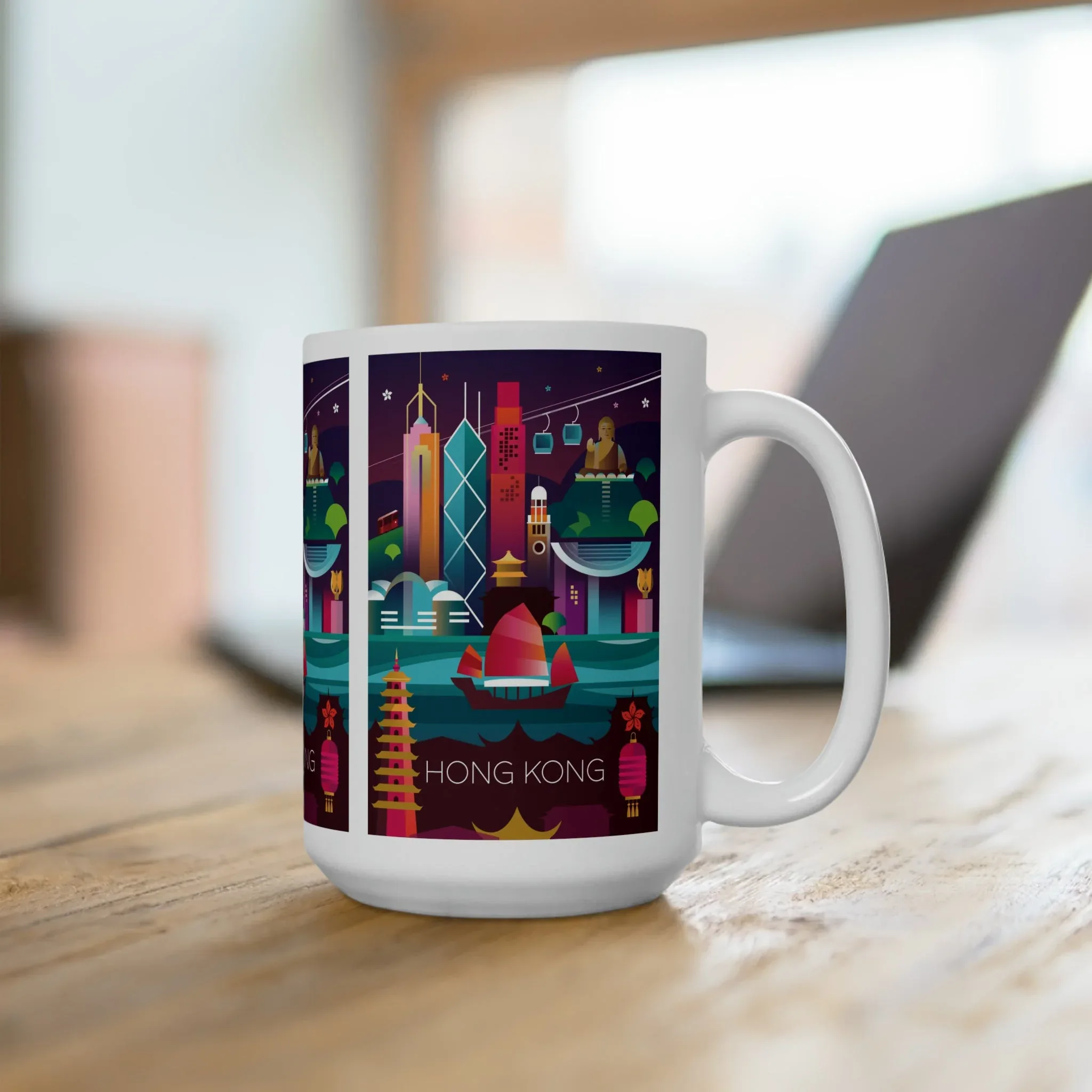 Hong Kong Ceramic Mug 11oz or 15oz - Image 4