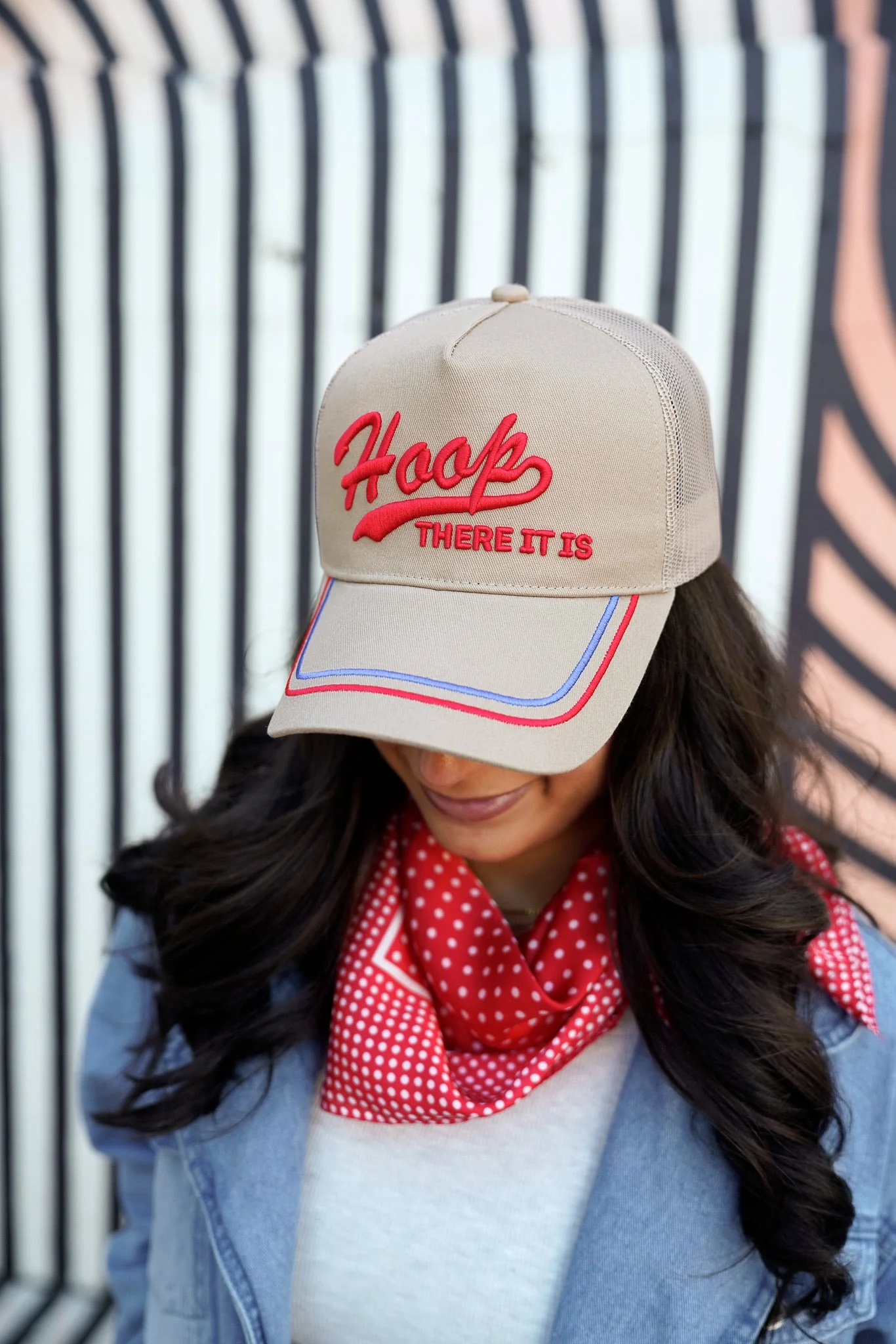 Hoop there it is - Tan Vintage Trucker Hat - Image 2