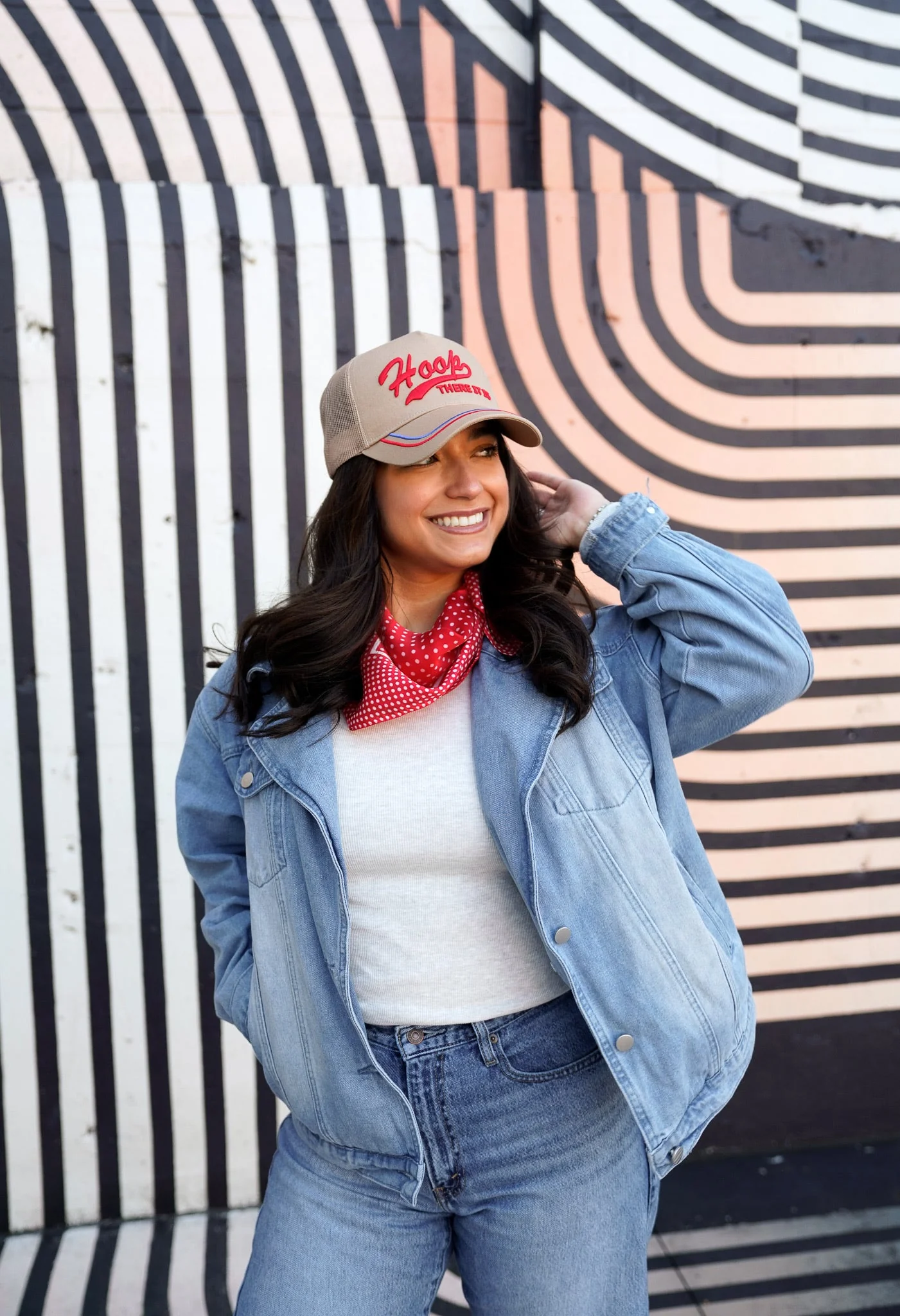 Hoop there it is - Tan Vintage Trucker Hat - Image 8
