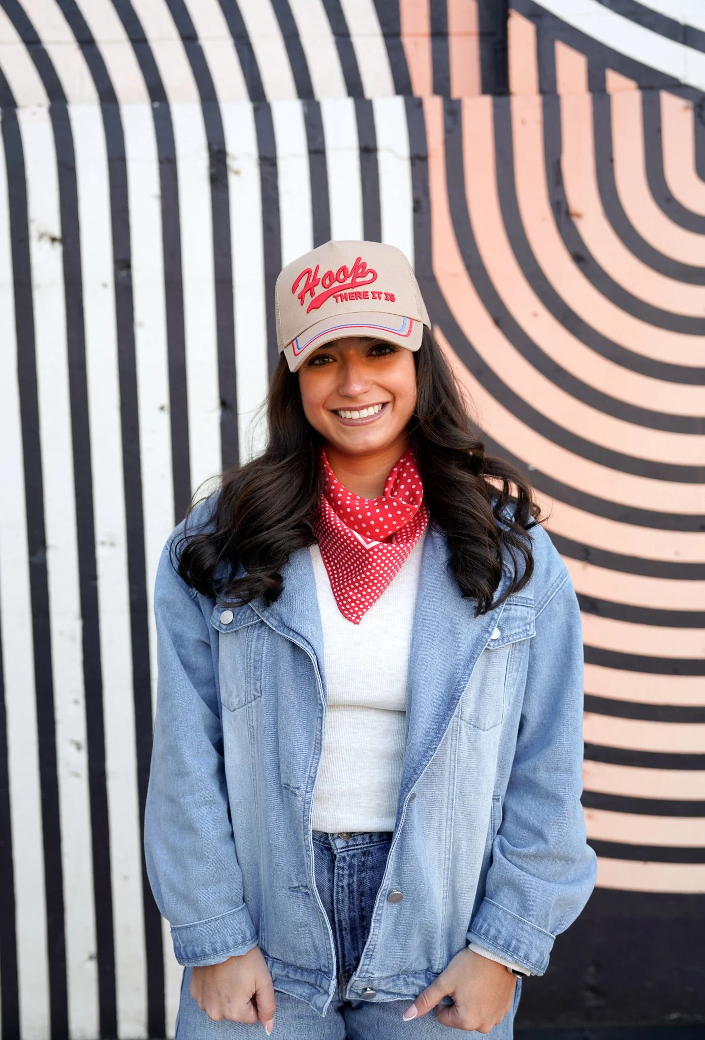 Hoop there it is - Tan Vintage Trucker Hat - Image 9