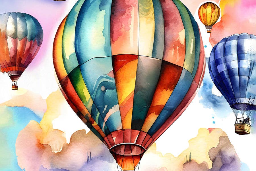 Hot Air Balloons Festival Mini Jigsaw Puzzle | MicroPuzzles - Image 3