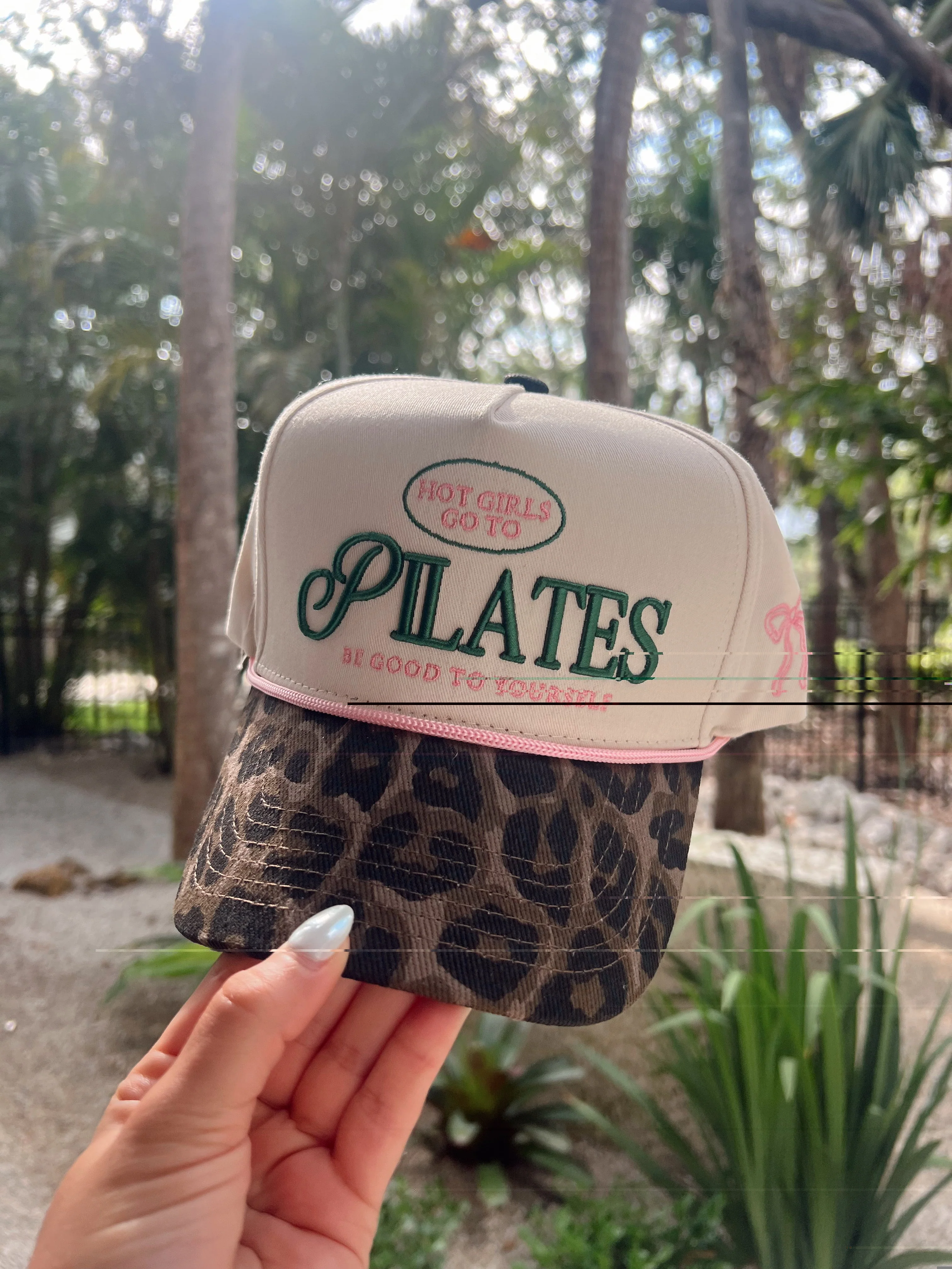 Hot Girls go to Pilates - Leopard Vintage Hat - Image 2