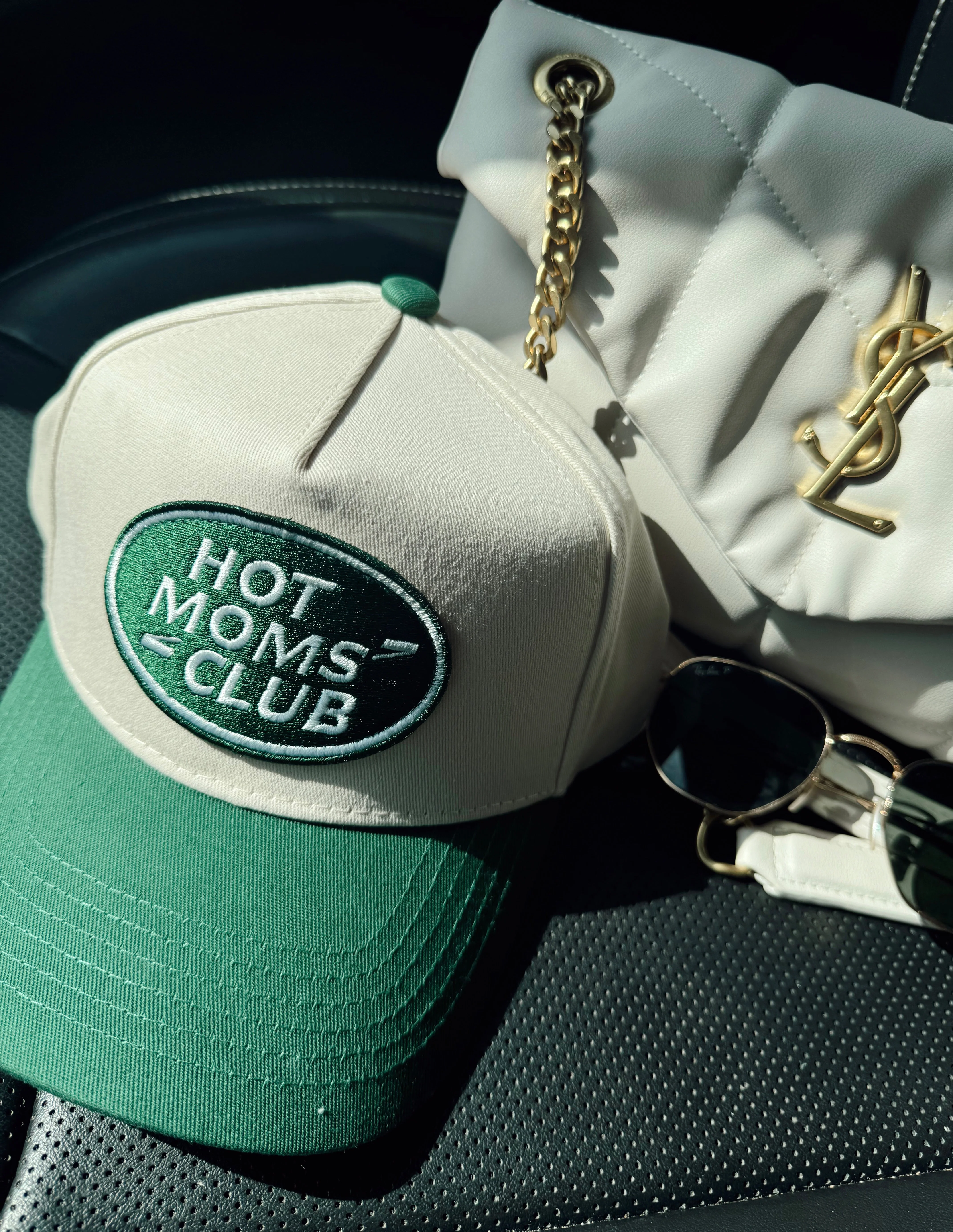 Hot Moms Club - Green Vintage Trucker Hat - Image 3