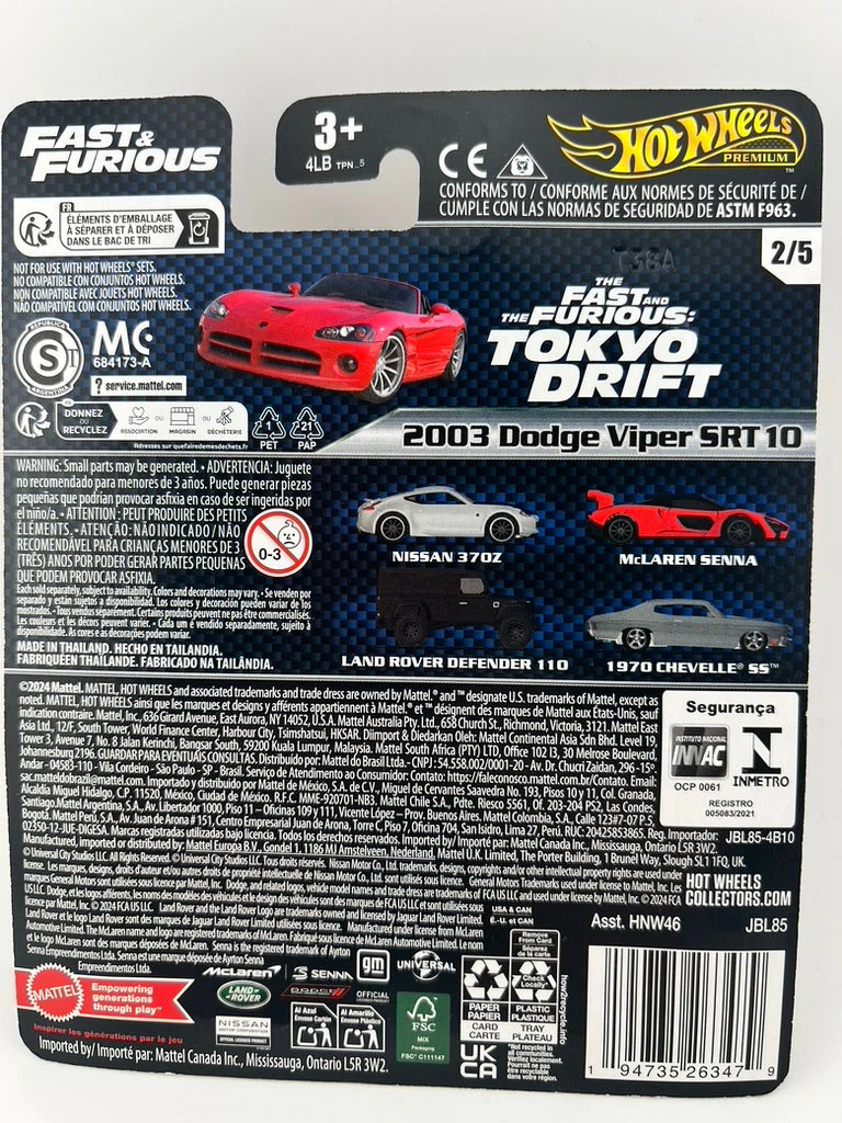 Hot Wheels 2003 Dodge Viper SRT10 - Image 3