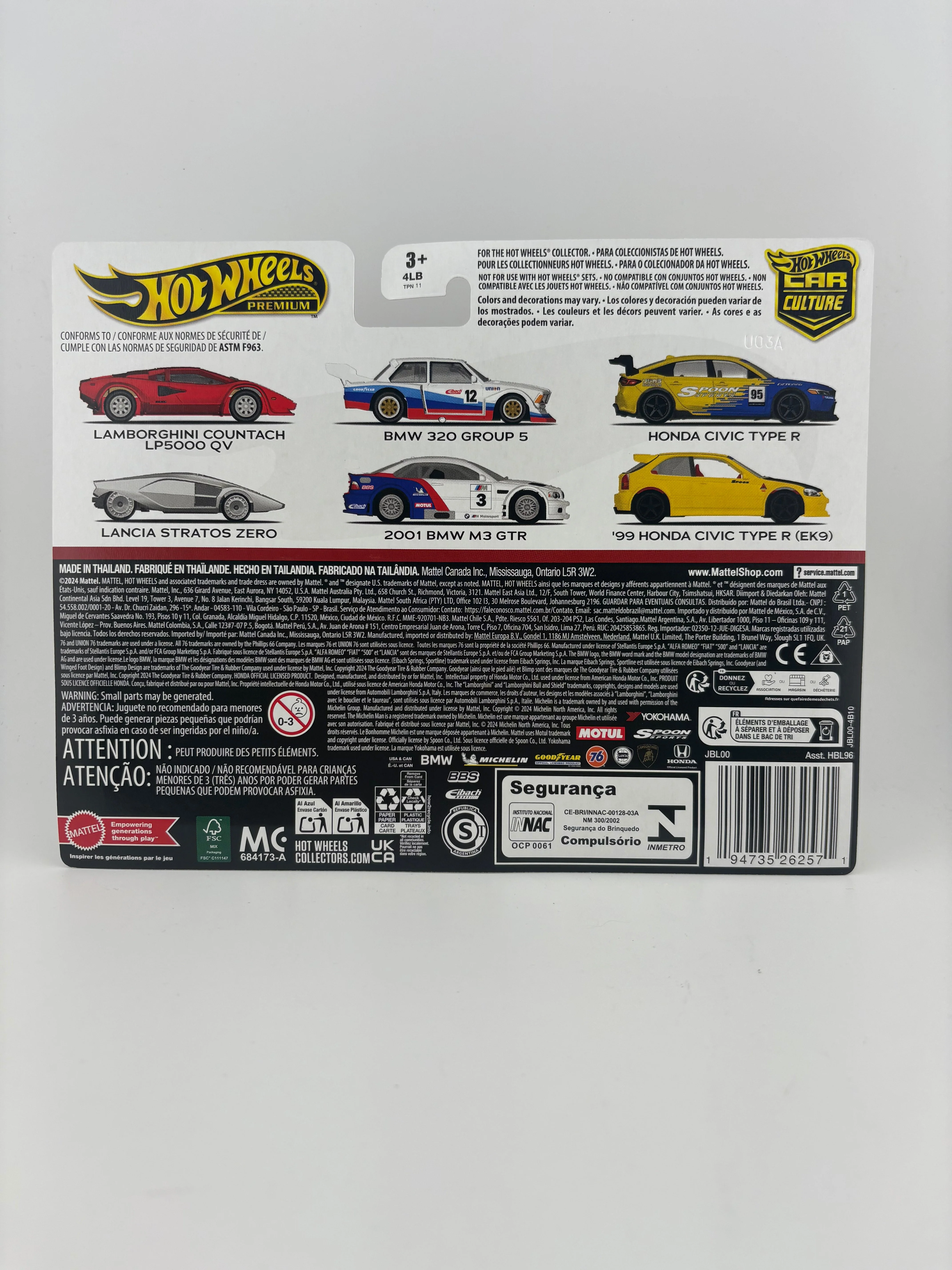 Hot Wheels Car Culture 2-Pack – Honda Civic Type R & ’99 Honda Civic Type R (EK9) - Image 2
