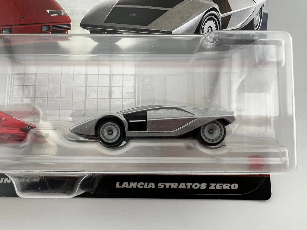 Hot Wheels Car Culture 2-Pack – Lamborghini Countach LP5000 QV & Lancia Stratos Zero - Image 2