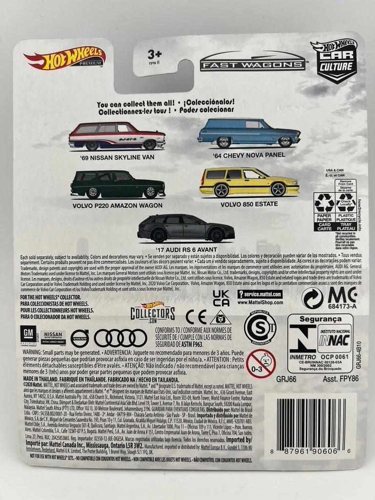 Hot Wheels Car Culture Fast Wagons – ’64 Chevy Nova Panel - Image 3