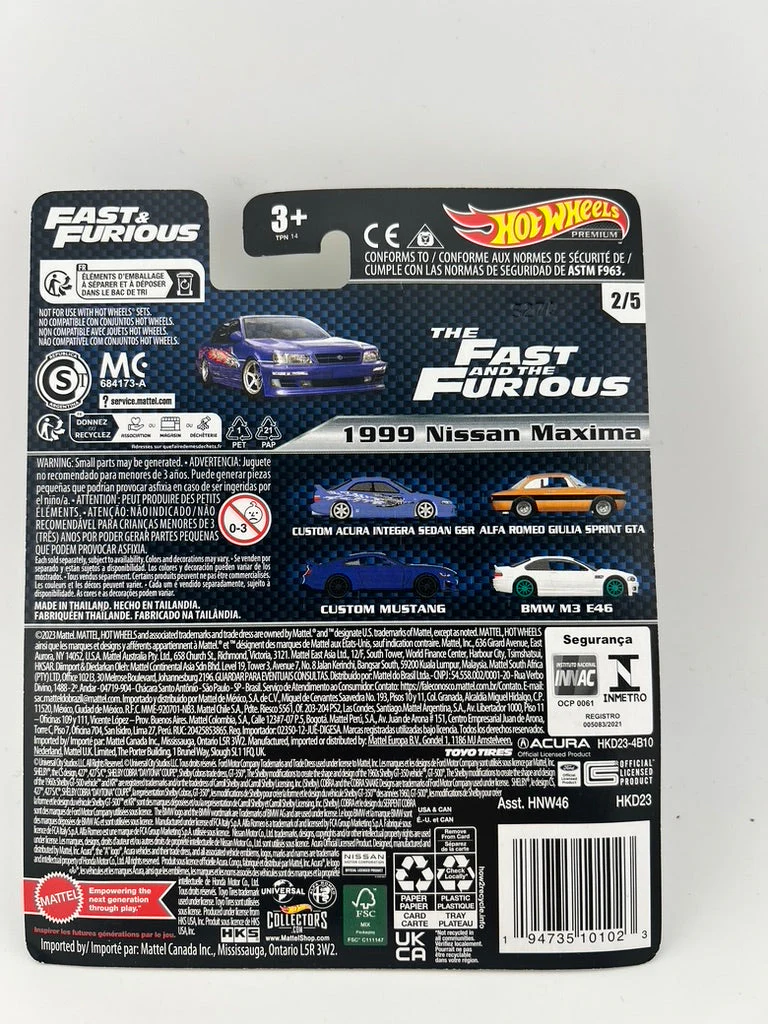 Hot Wheels Fast & Furious – 1999 Nissan Maxima - Image 3