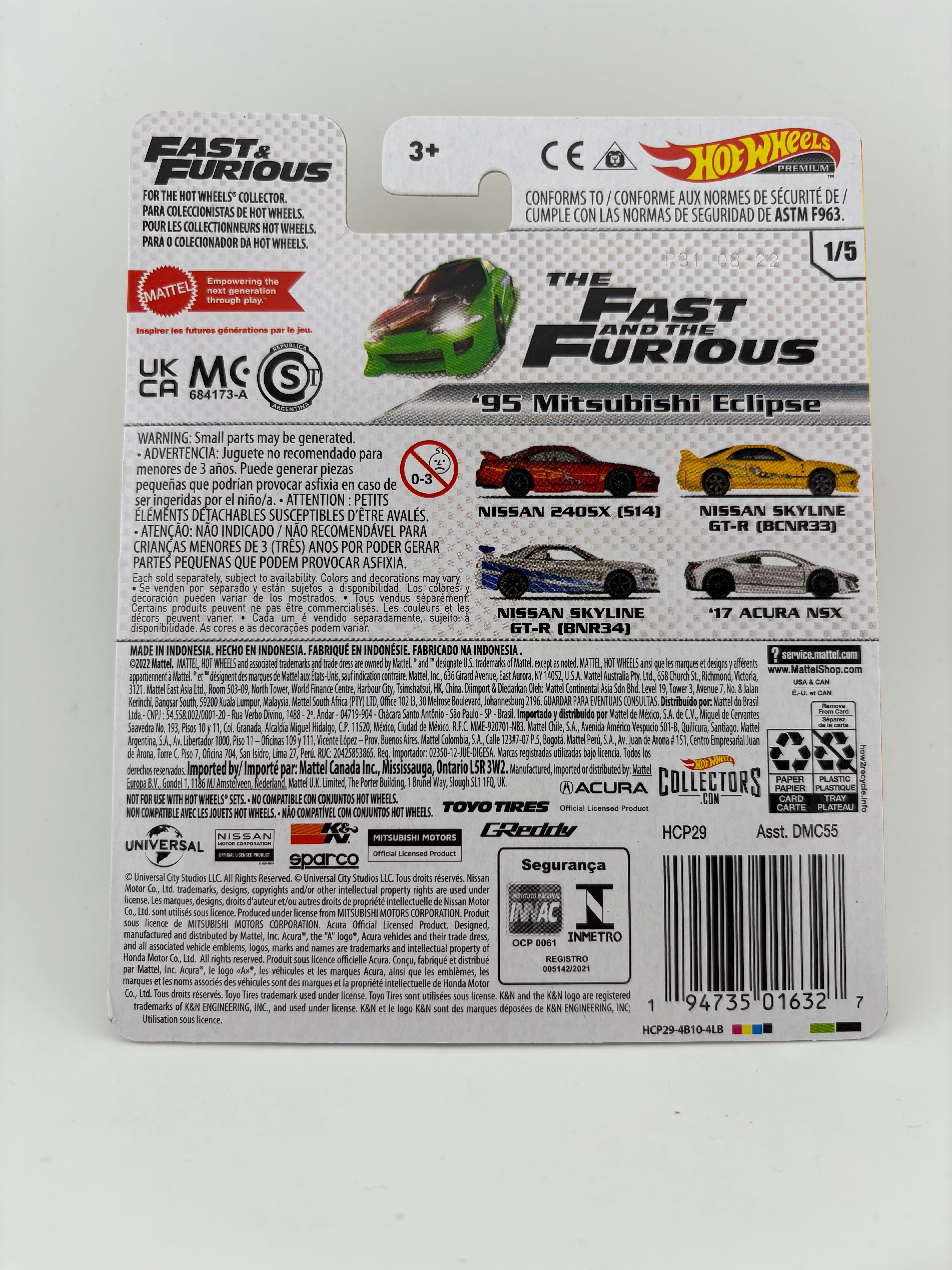 Hot Wheels Fast & Furious ’95 Mitsubishi Eclipse(2022 Release) - Image 2