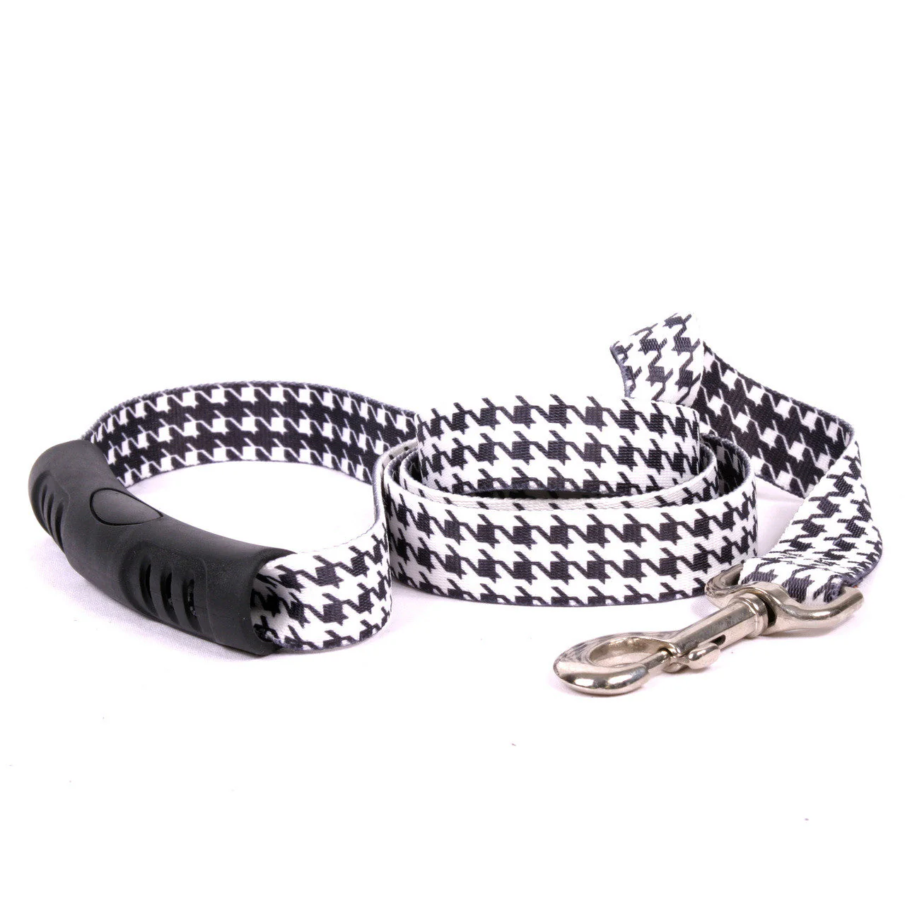 Houndstooth White and Black Dog Leash - Image 2