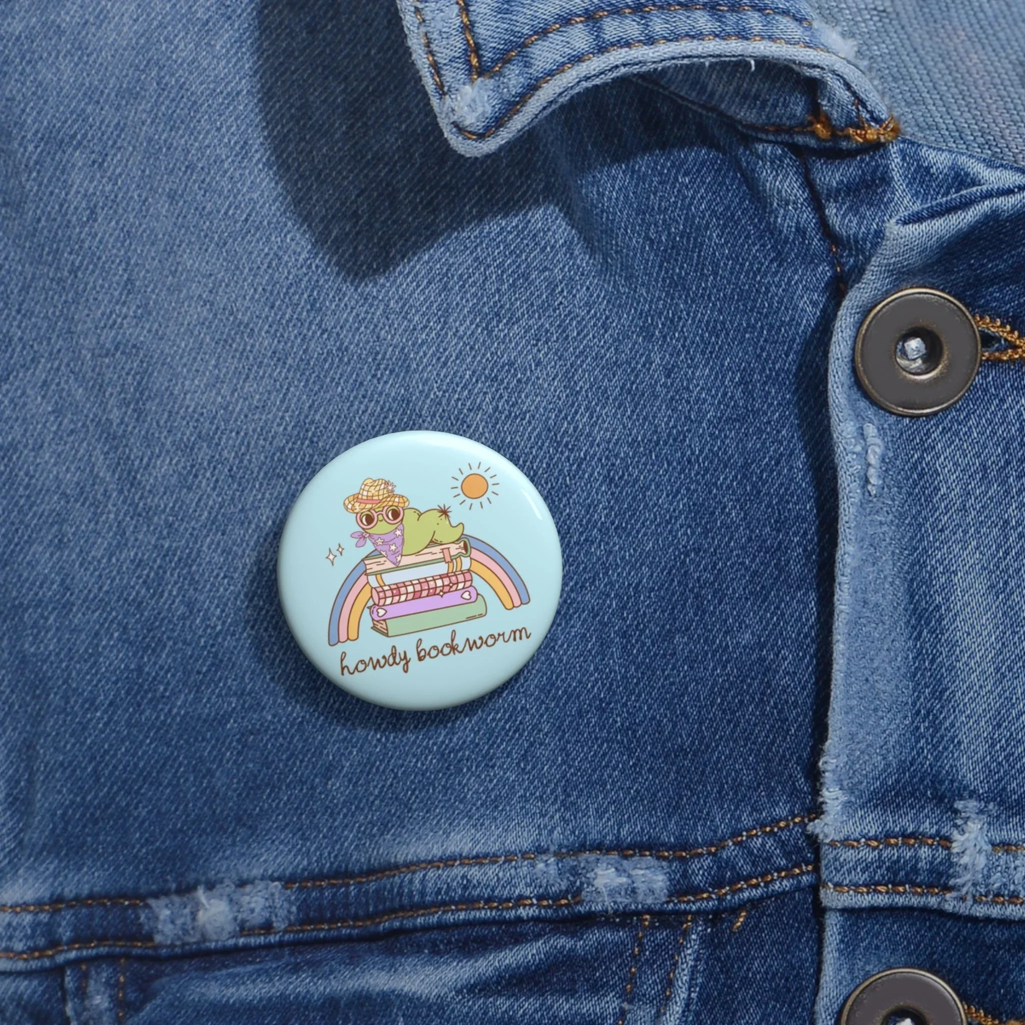 Howdy Bookworm Button - Image 2