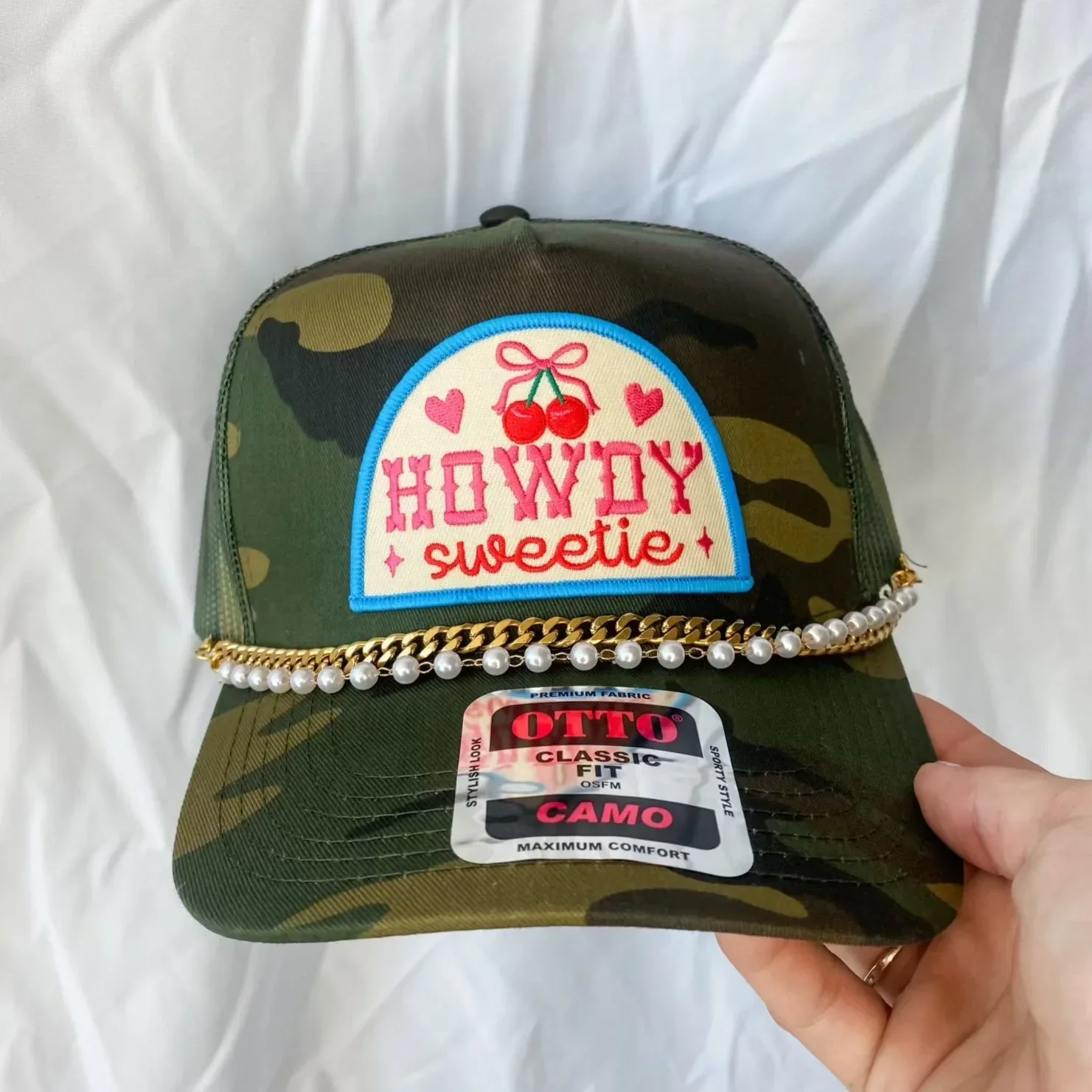 Howdy Sweetie Camo- Trucker Hat - Image 2