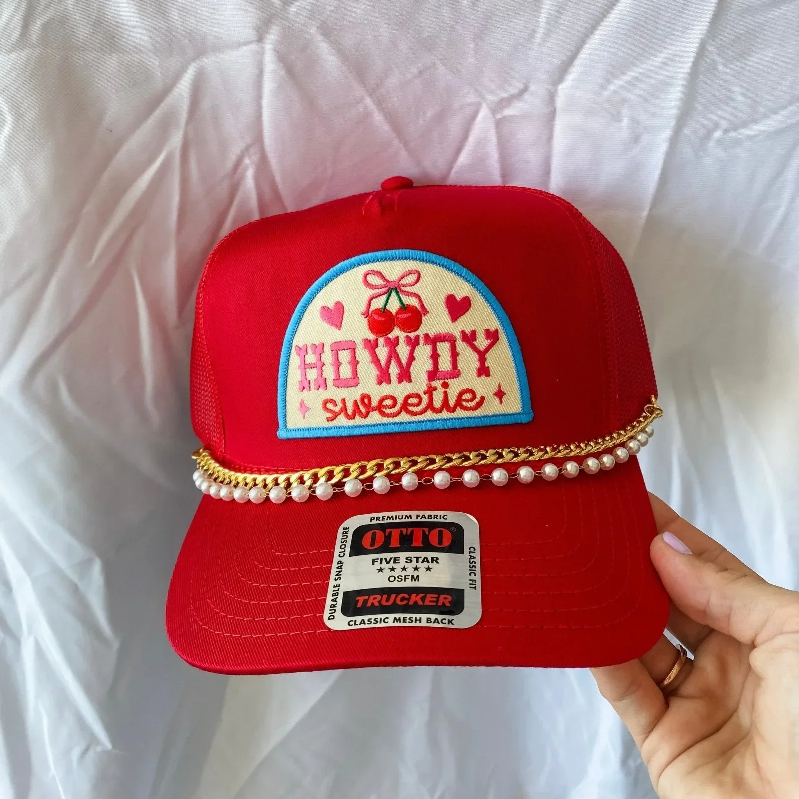 Howdy Sweetie Red- Trucker Hat - Image 2