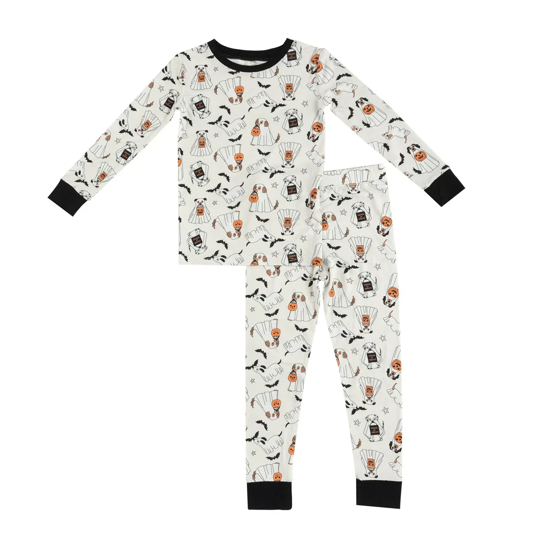 Howl-O-Ween Pups (Women's Long Sleeve PJ) - Image 3