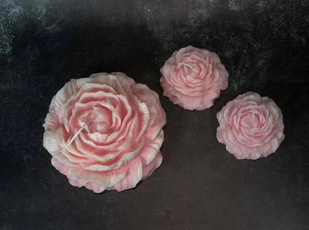 Huge Peony Candle | Sculptural Soy Wax - Image 4