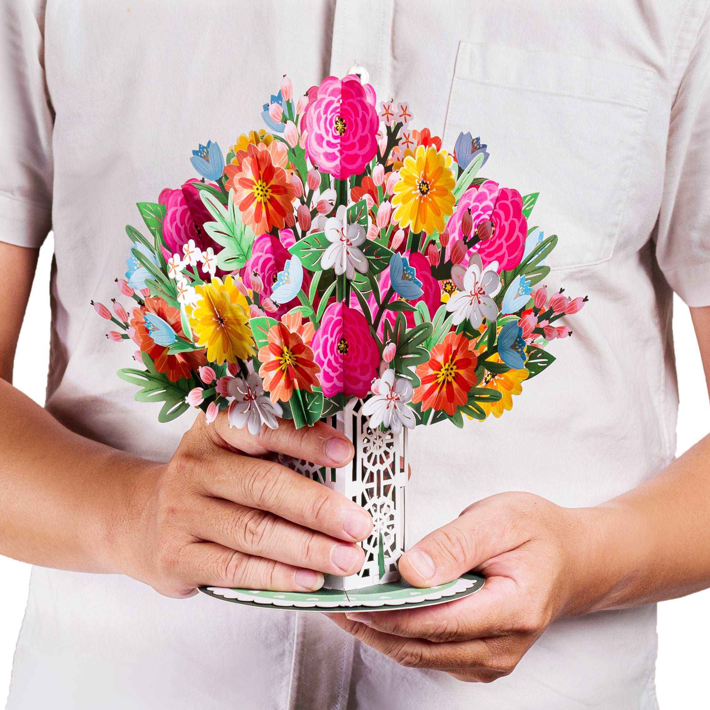 HugePop Blissful Flower Bouquet Pop Up with Detachable Paper Flower - Image 2