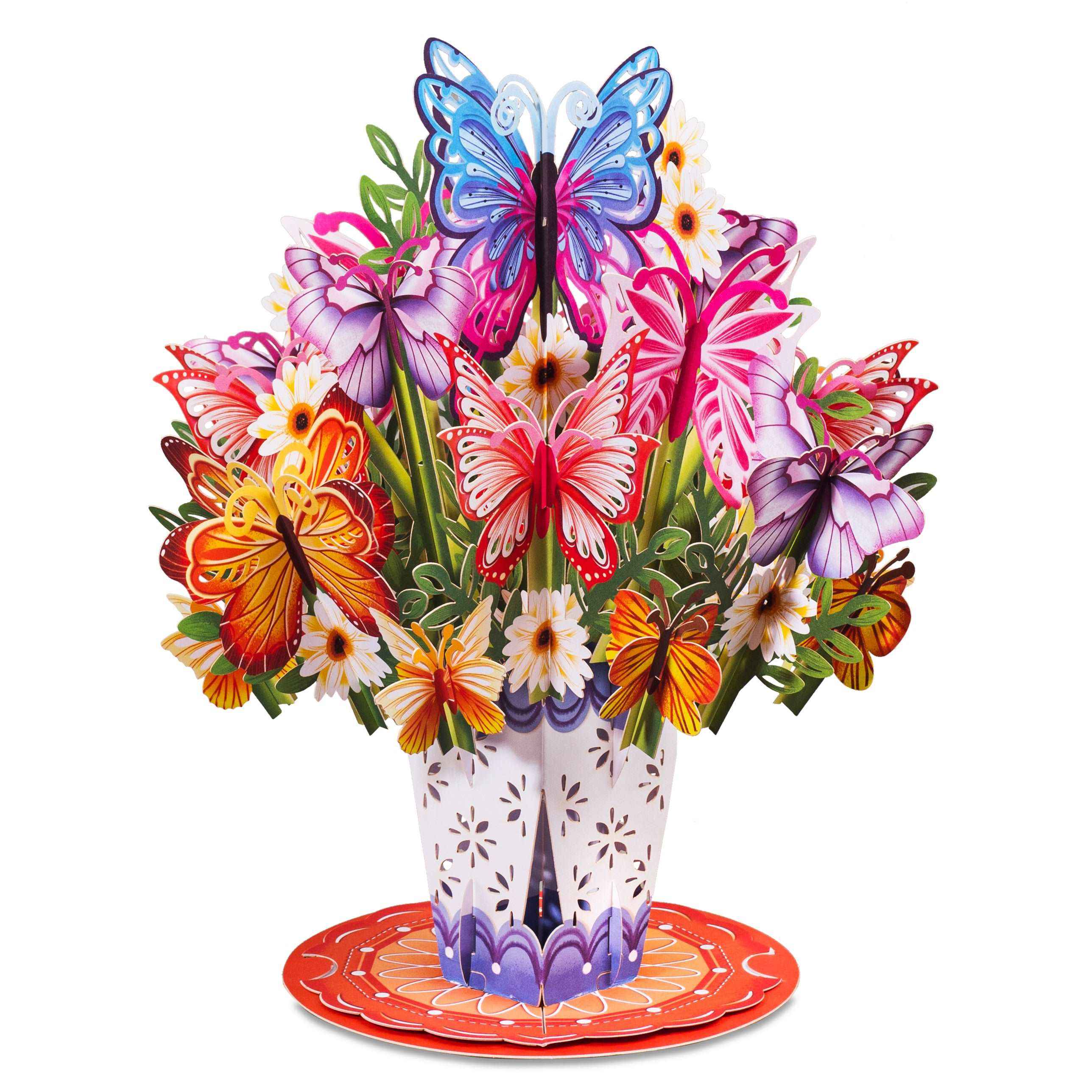 HugePop Butterfly Pop Up Card with Detachable Bouquet - Image 7