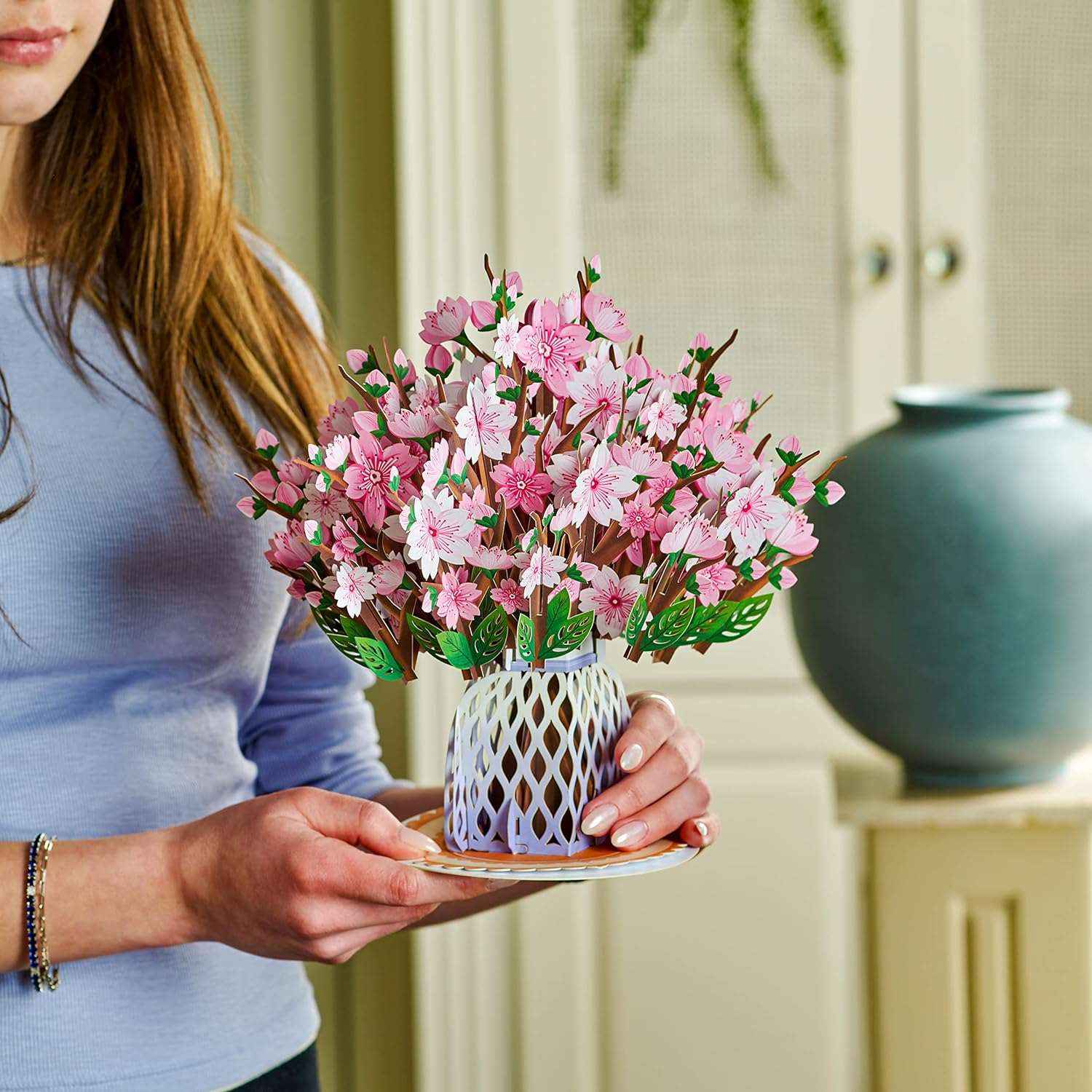 HugePop Cherry Blossom Pop Up Flower Bouquet with Detachable Flowers - Image 5