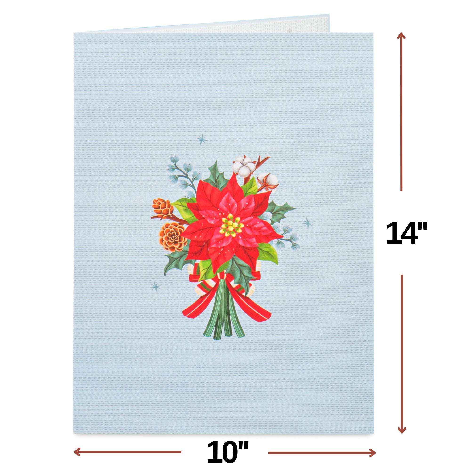 HugePop Christmas Spirit Flower Bouquet Pop Up Card - Image 2